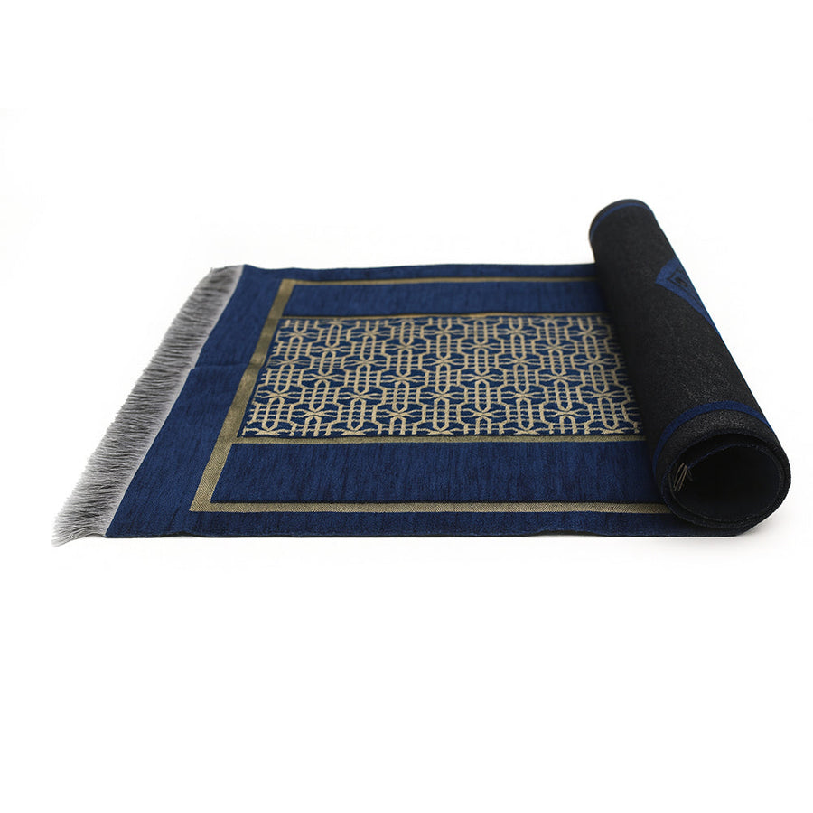 Mehraab Chenille Prayer Mat Navy AMTY 7065