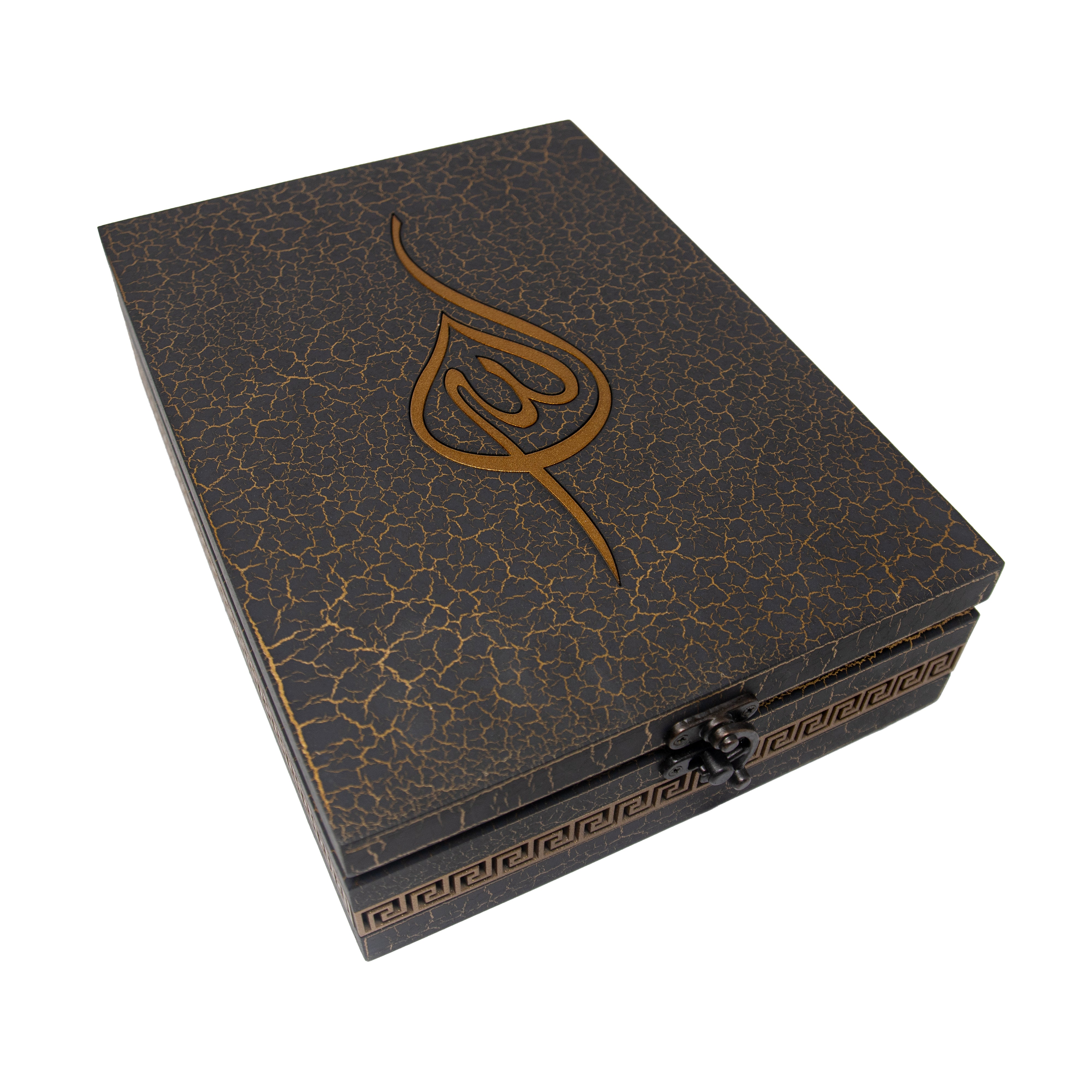 Supreme Quran Cover With Quran Black & Gold 19339