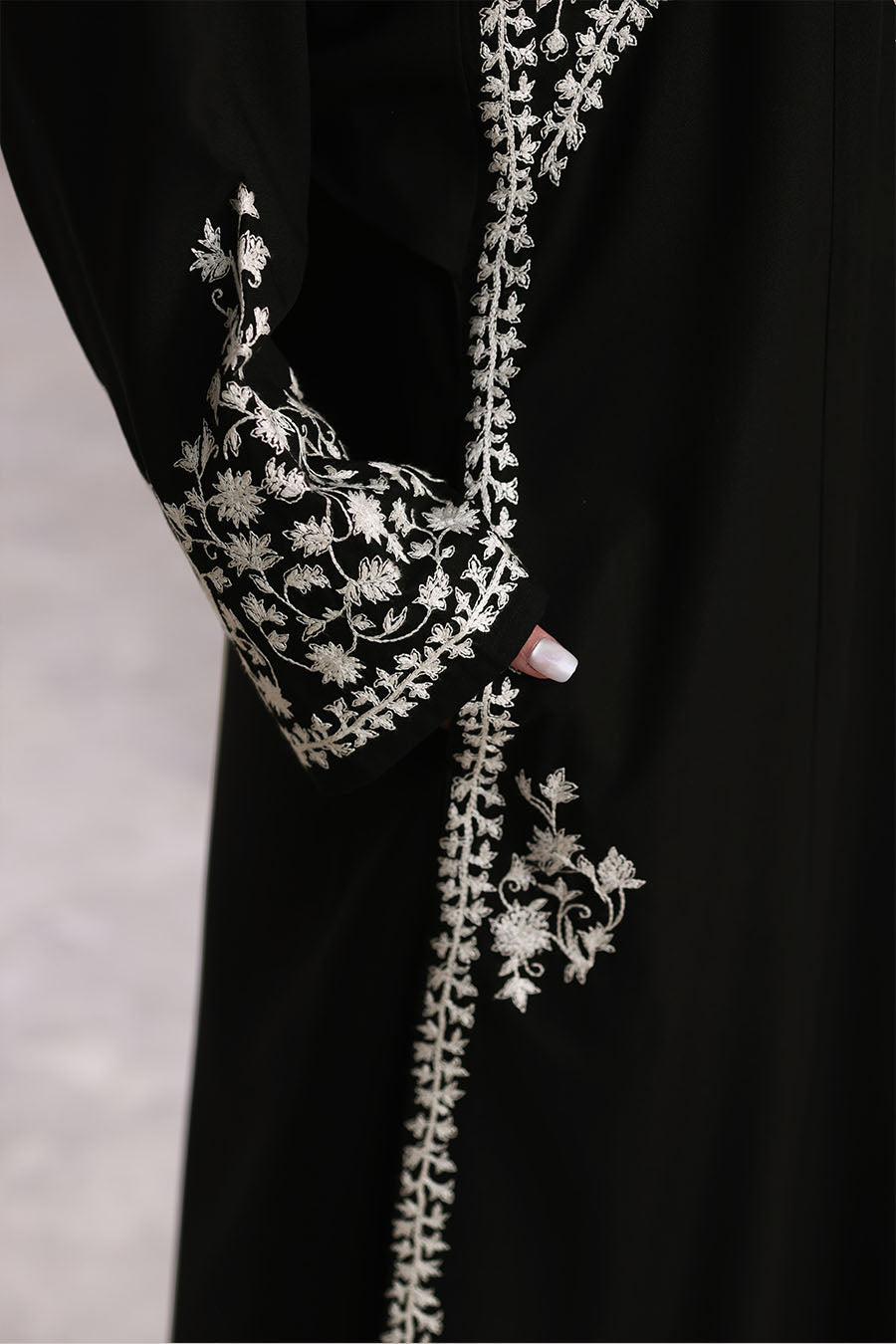 Noor Embroidered Abaya Black 1165