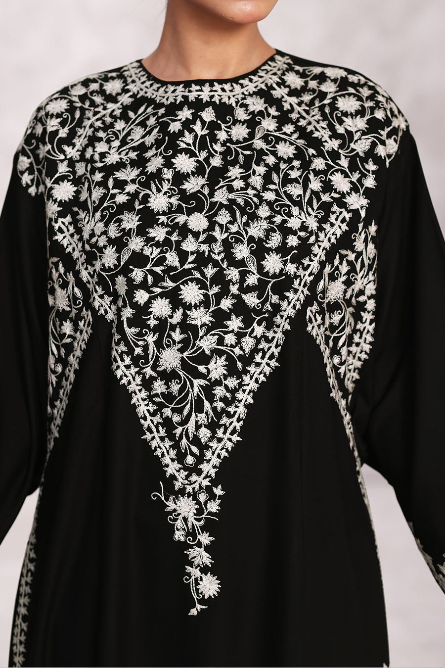 Noor Embroidered Abaya Black 1165