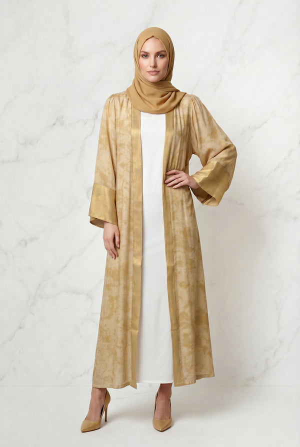 Sahara Kimono Abaya Golden 1126