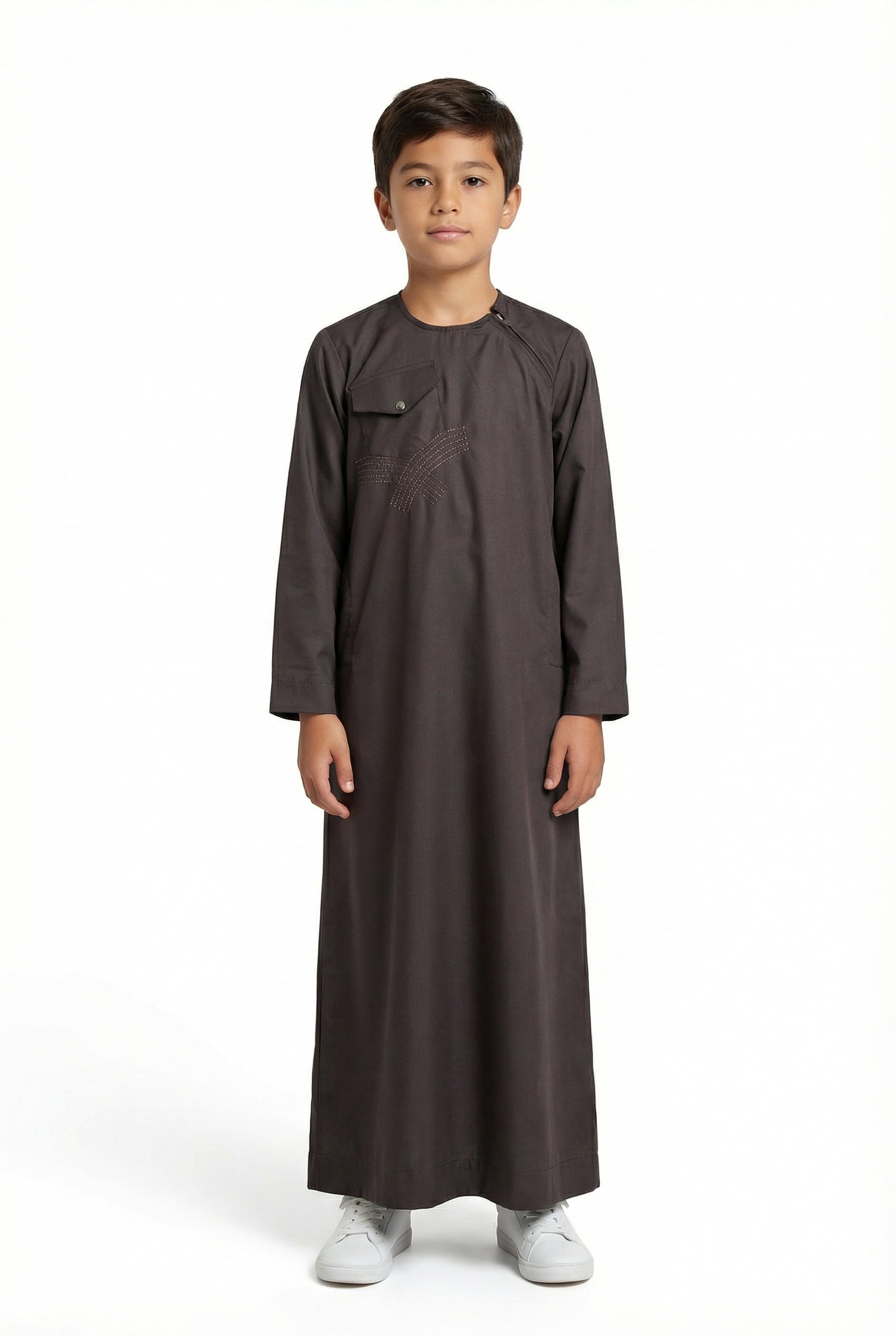 Boys Omani Thobe Chocolate 002