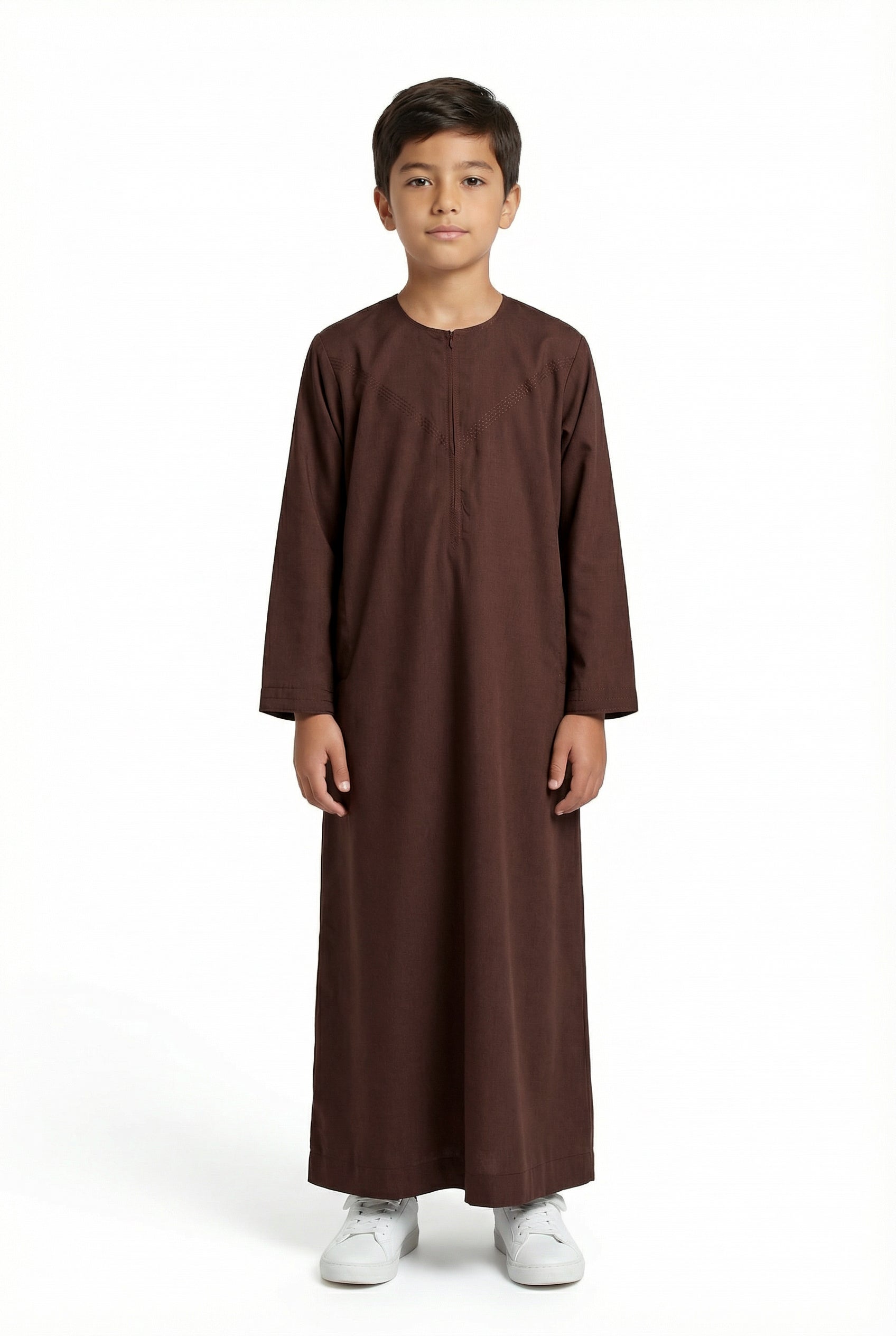 Boys Omani Thobe Brown 647 Col 02