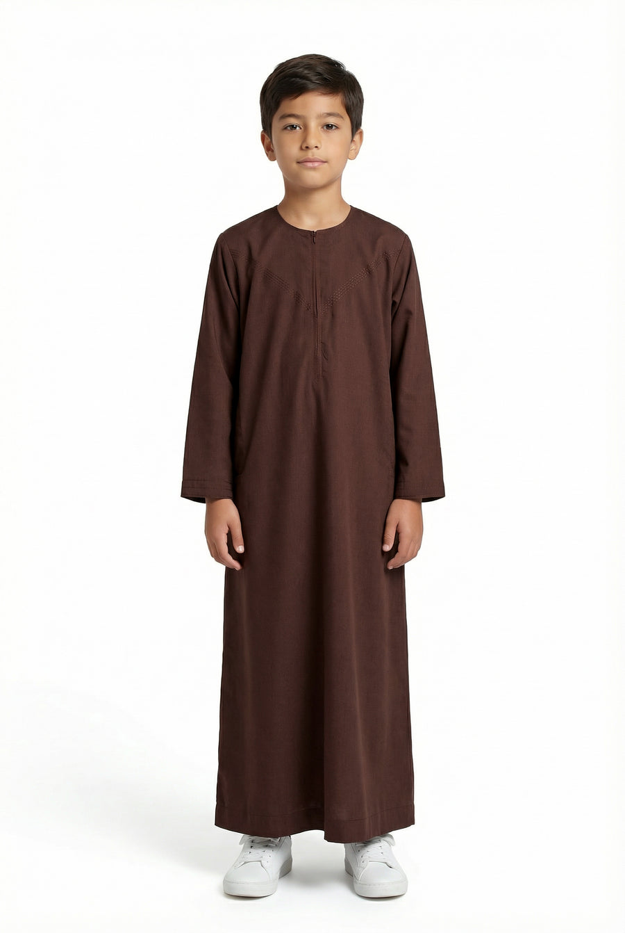 Boys Omani Thobe Brown 647 Col 02