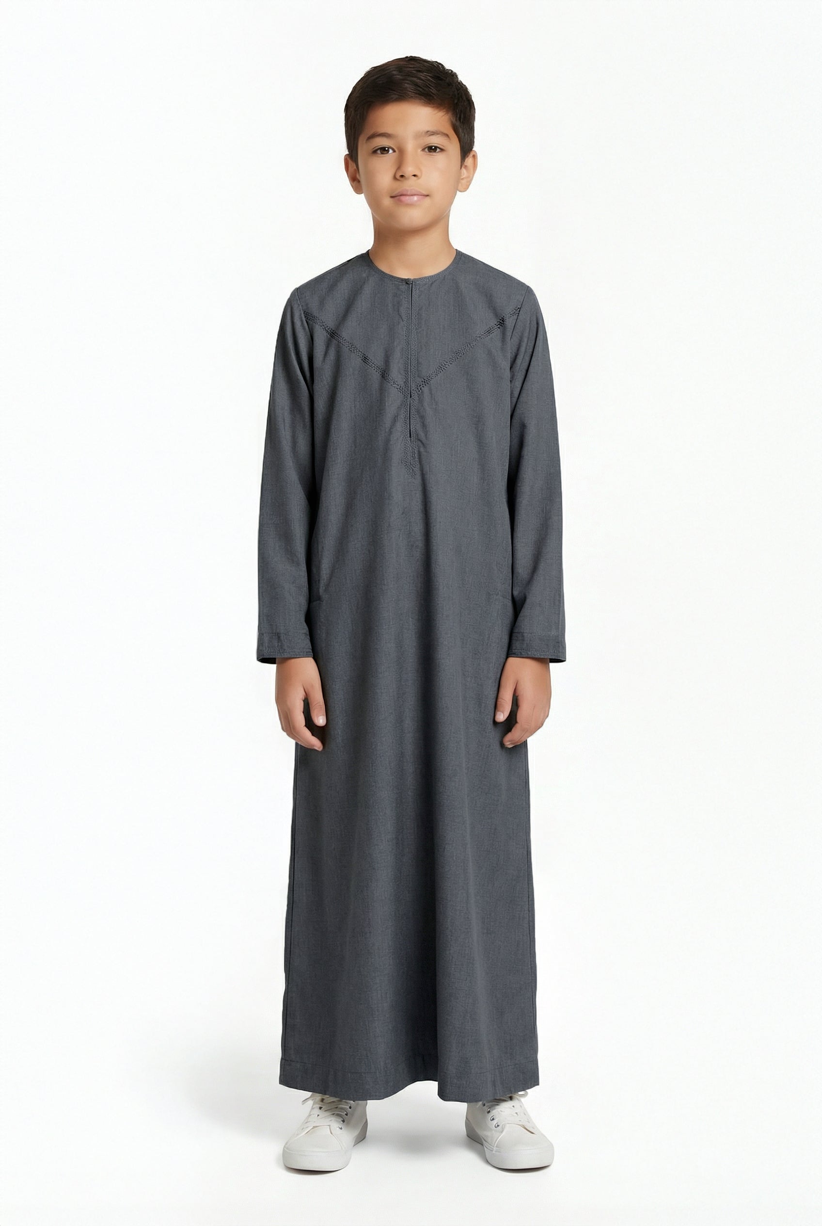 Boys Omani Thobe Black 647 Col 04