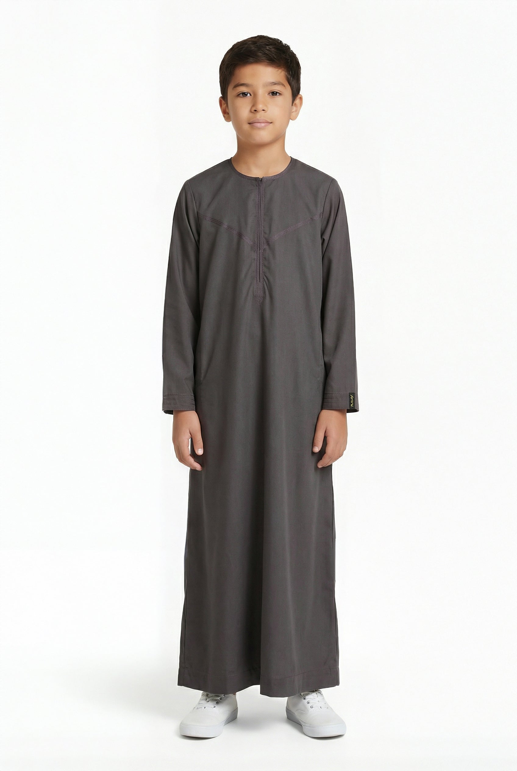 Boys Omani Thobe Dark Grey ASB 807 Col 4
