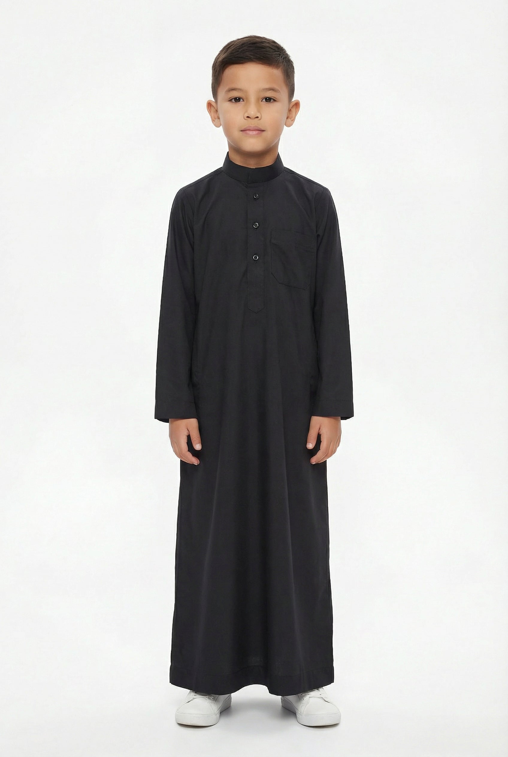 Boys Collared Thobe Black 94