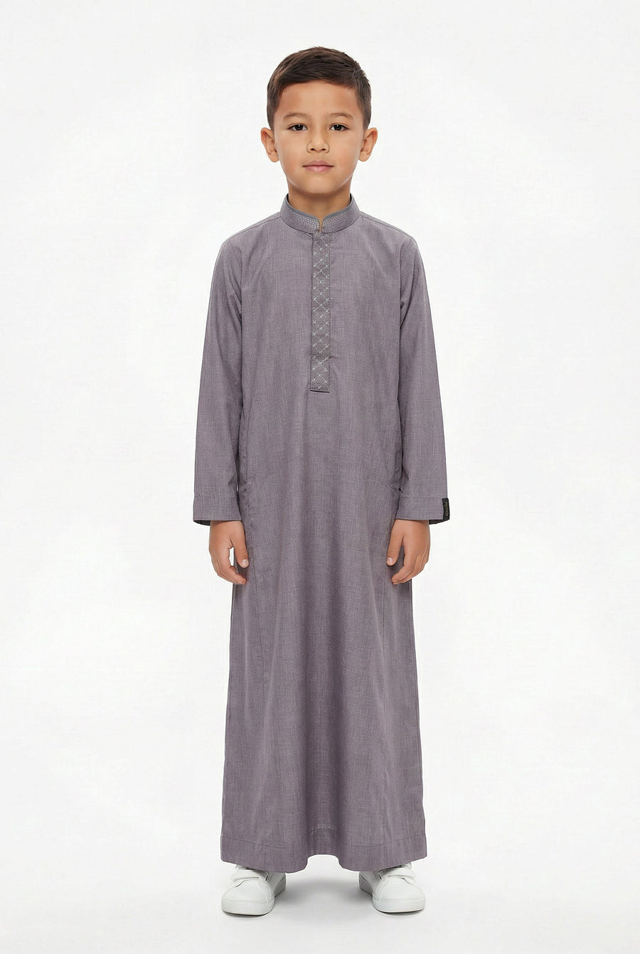 Collared Thobe Purple 959 Col 1