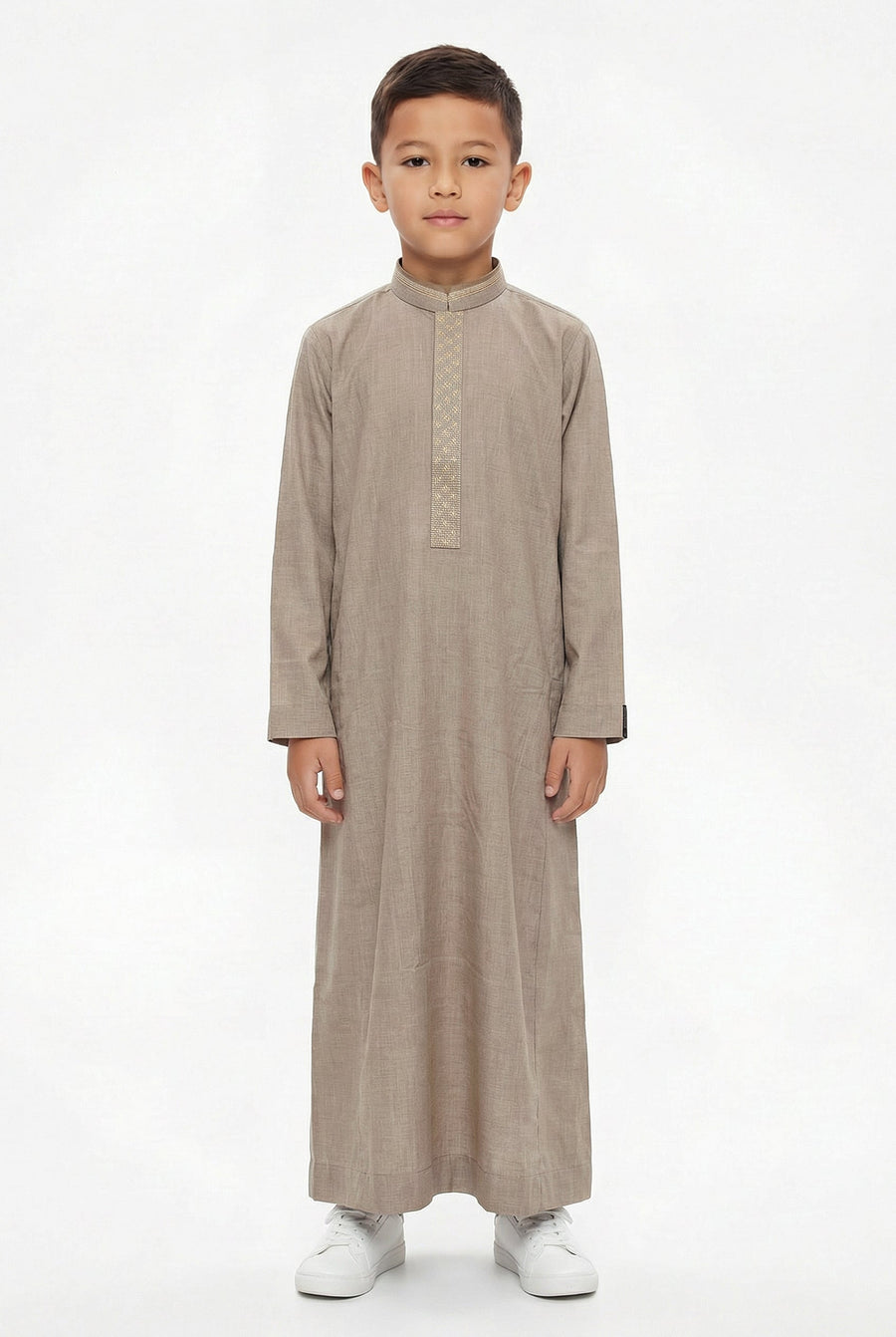 Collared Thobe Brown 959 Col 3