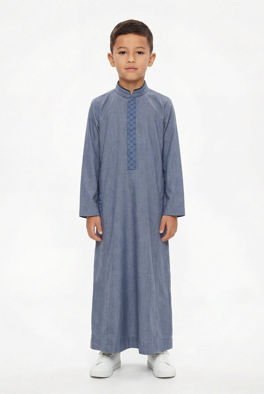 Collared Thobe Blue 959 Col 4