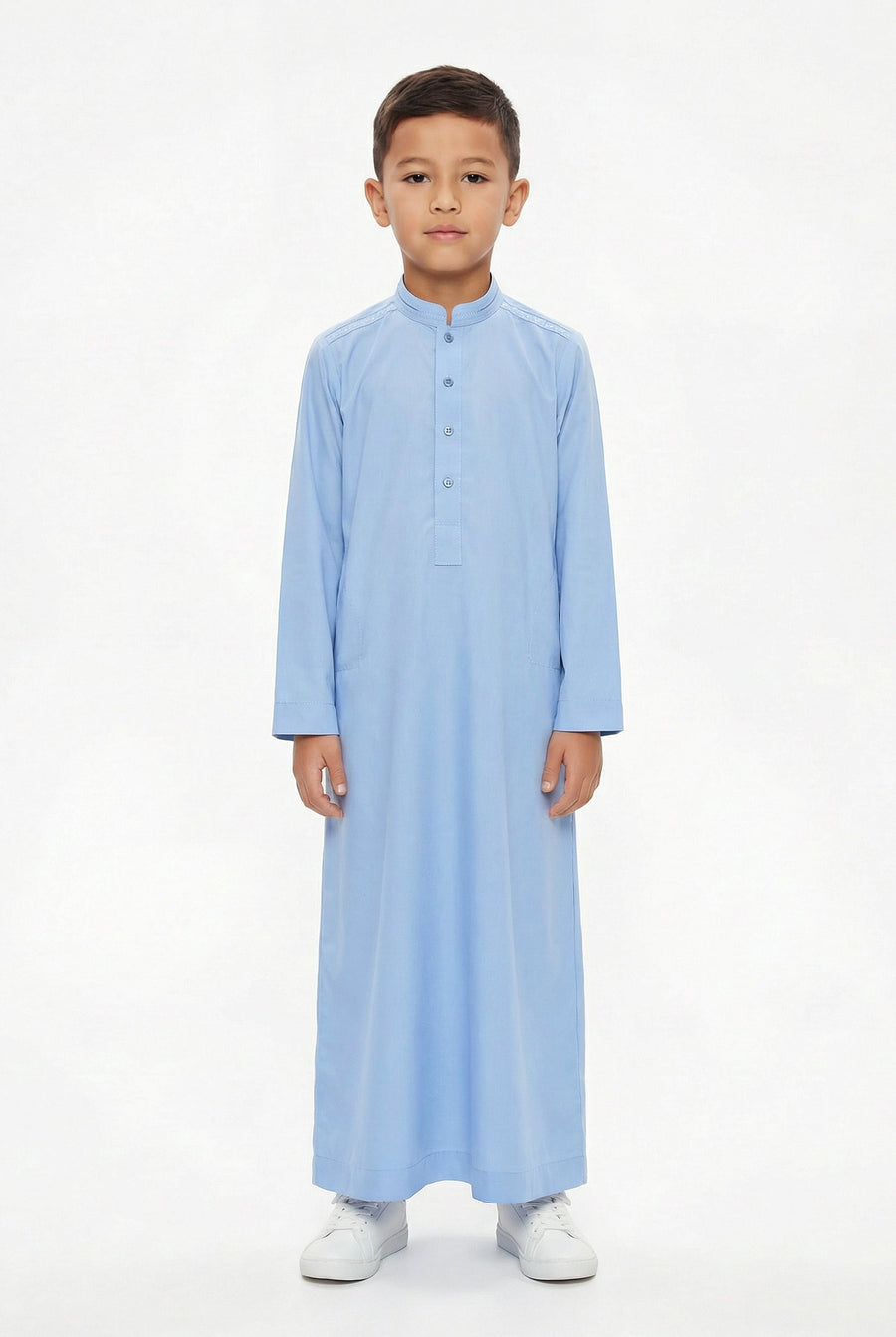 Collared Thobe Baby Blue 962 Col 1