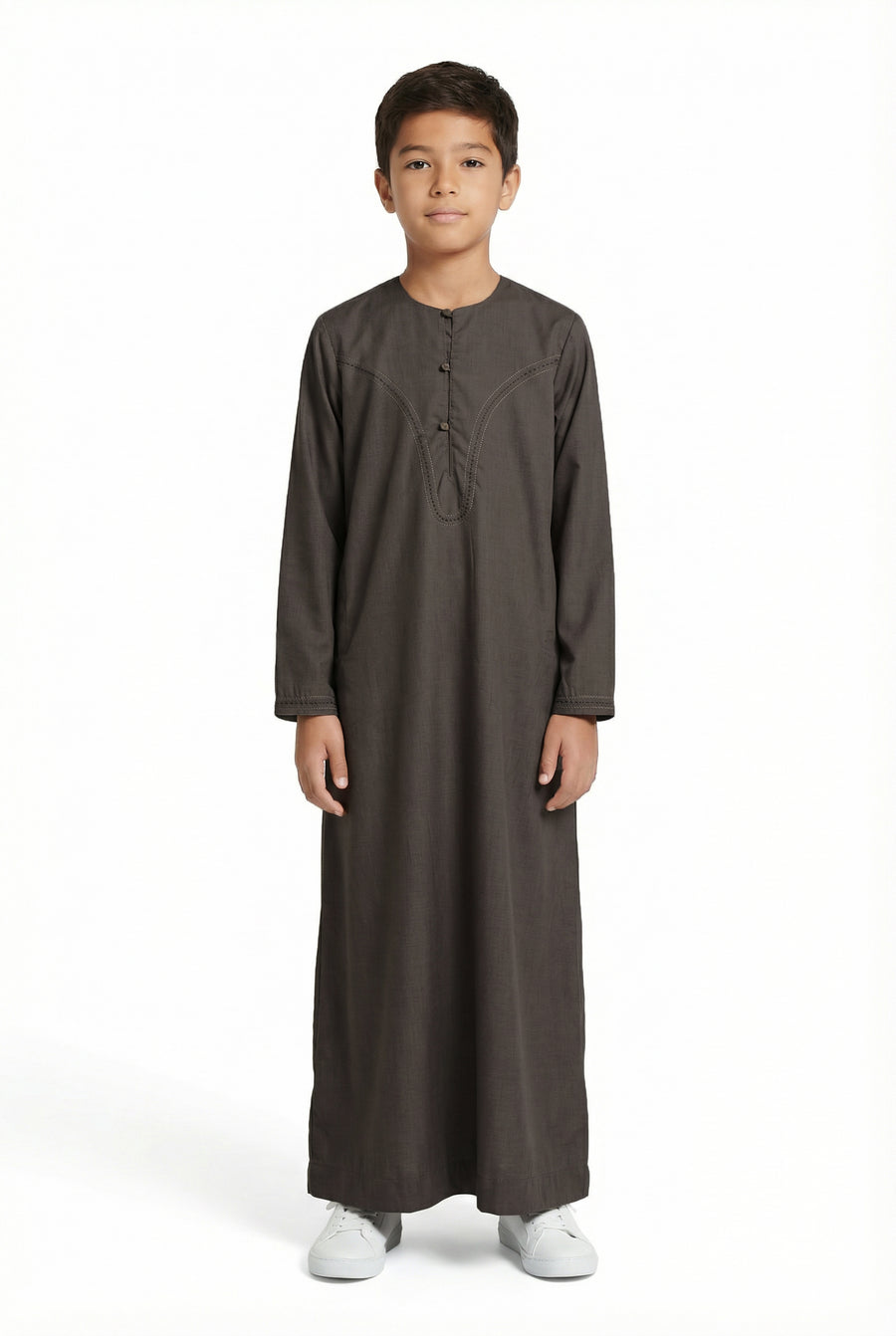 Boys Omani Thobe Brown 965 Col 04