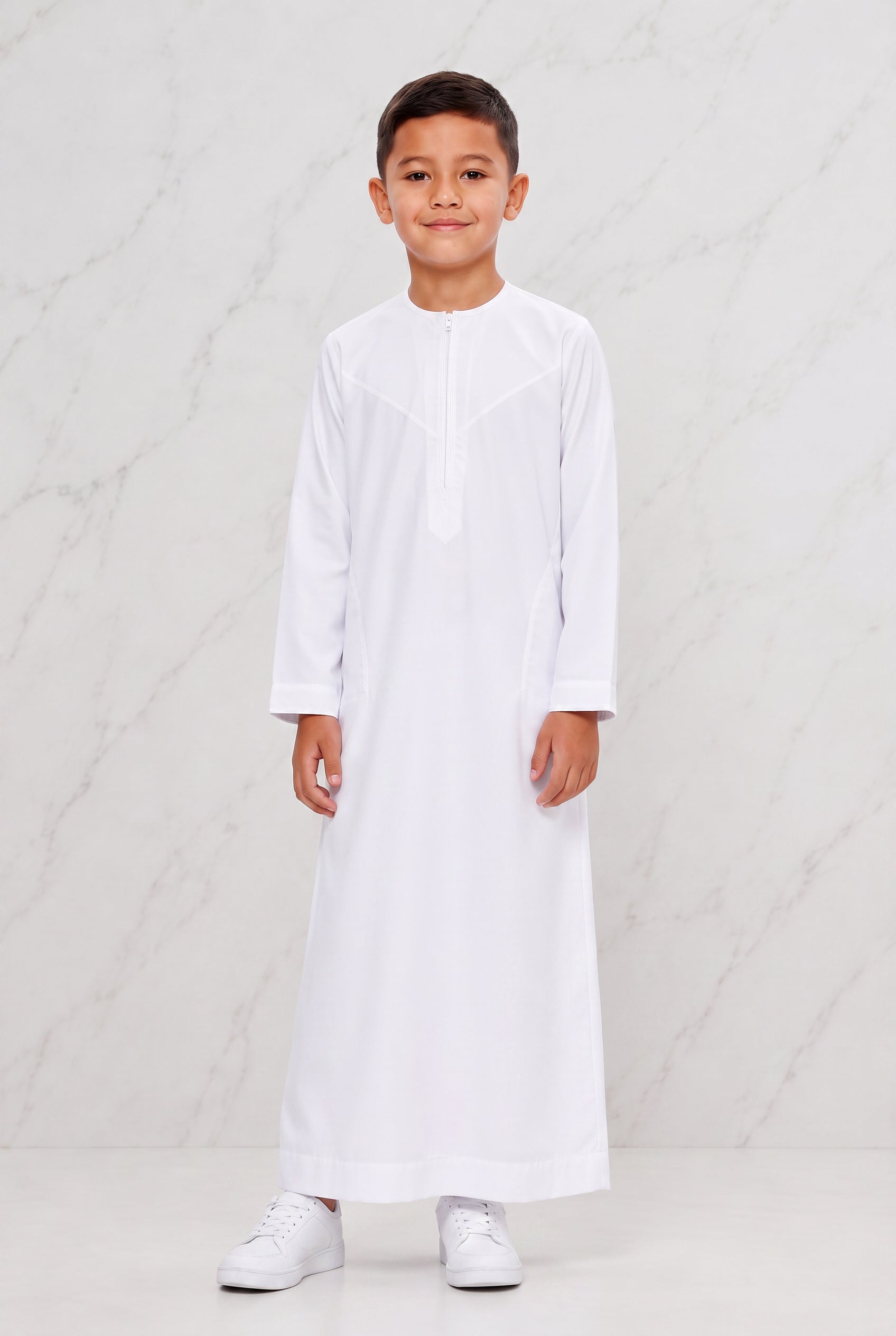Omani Boys White Thobe ASB - K19 COL 18