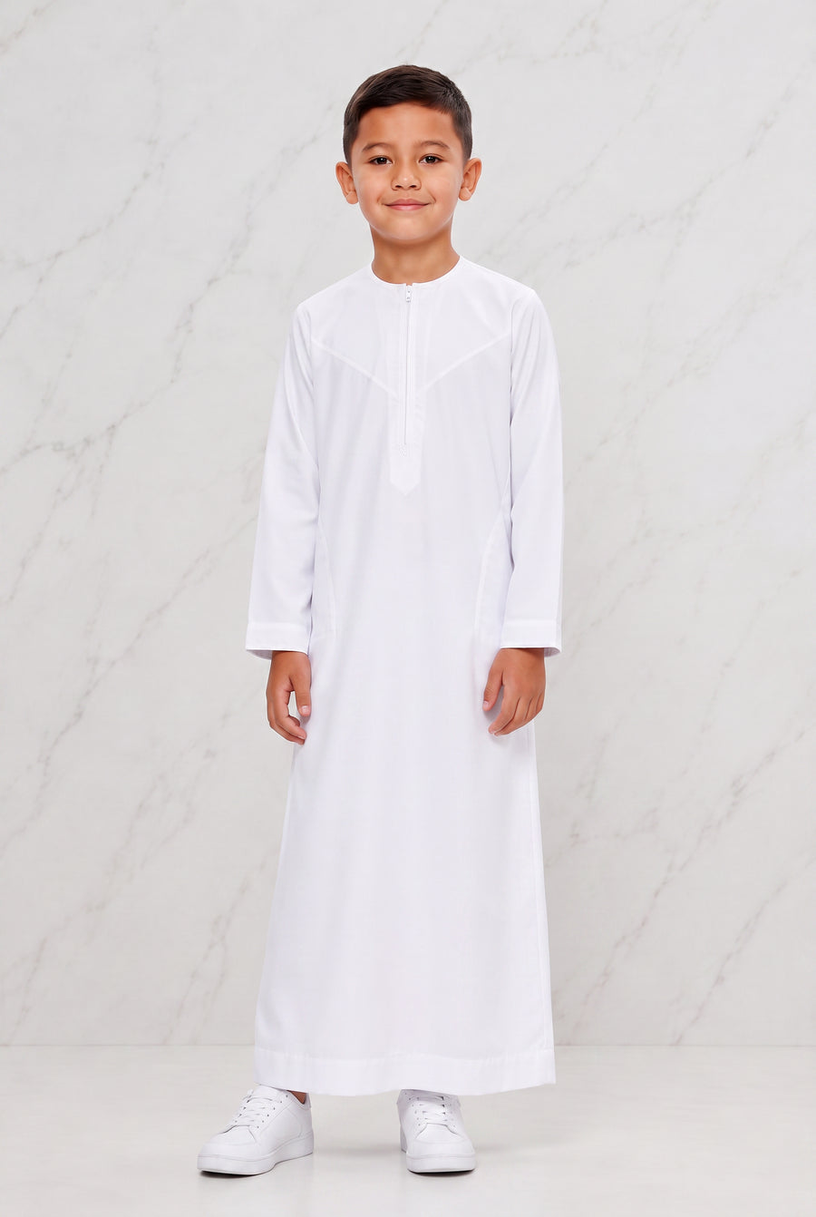 Omani Boys White Thobe ASB - K19 COL 18