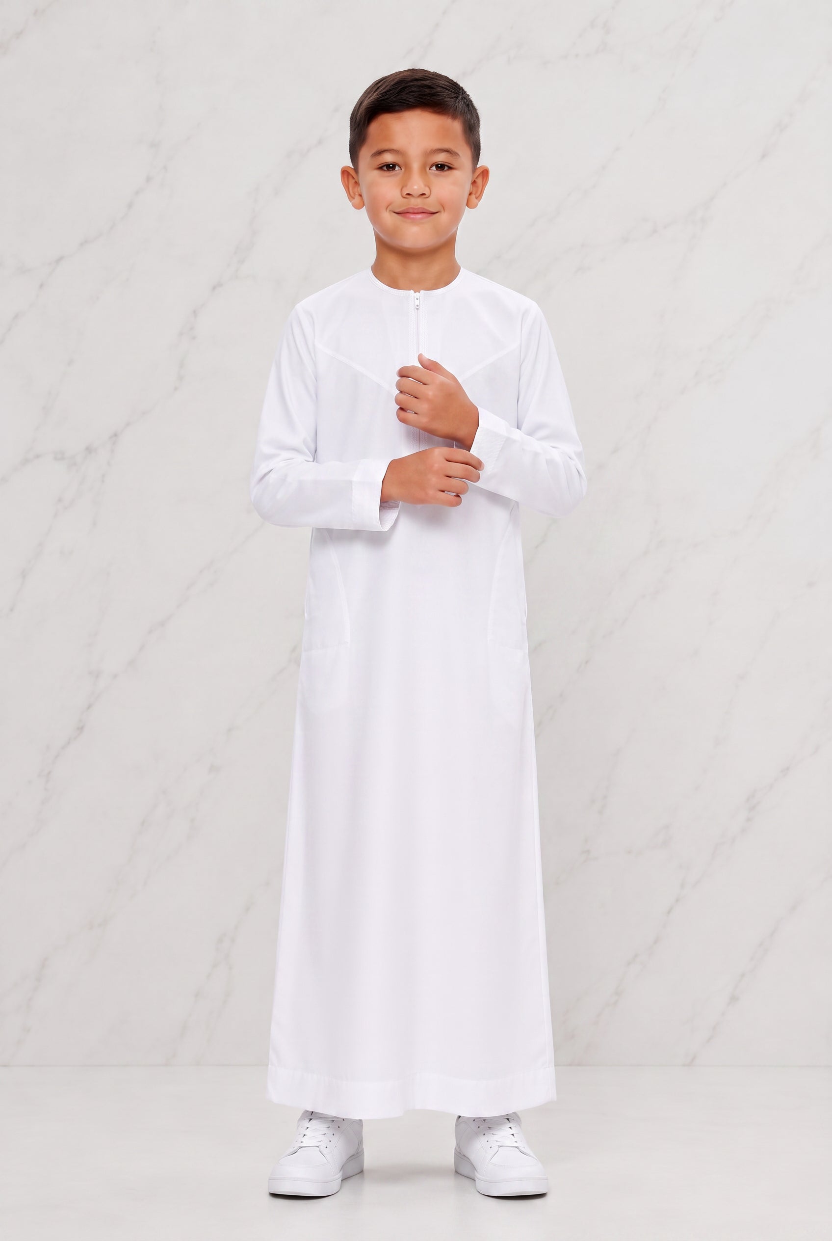Omani Boys White Thobe ASB - K19 COL 18