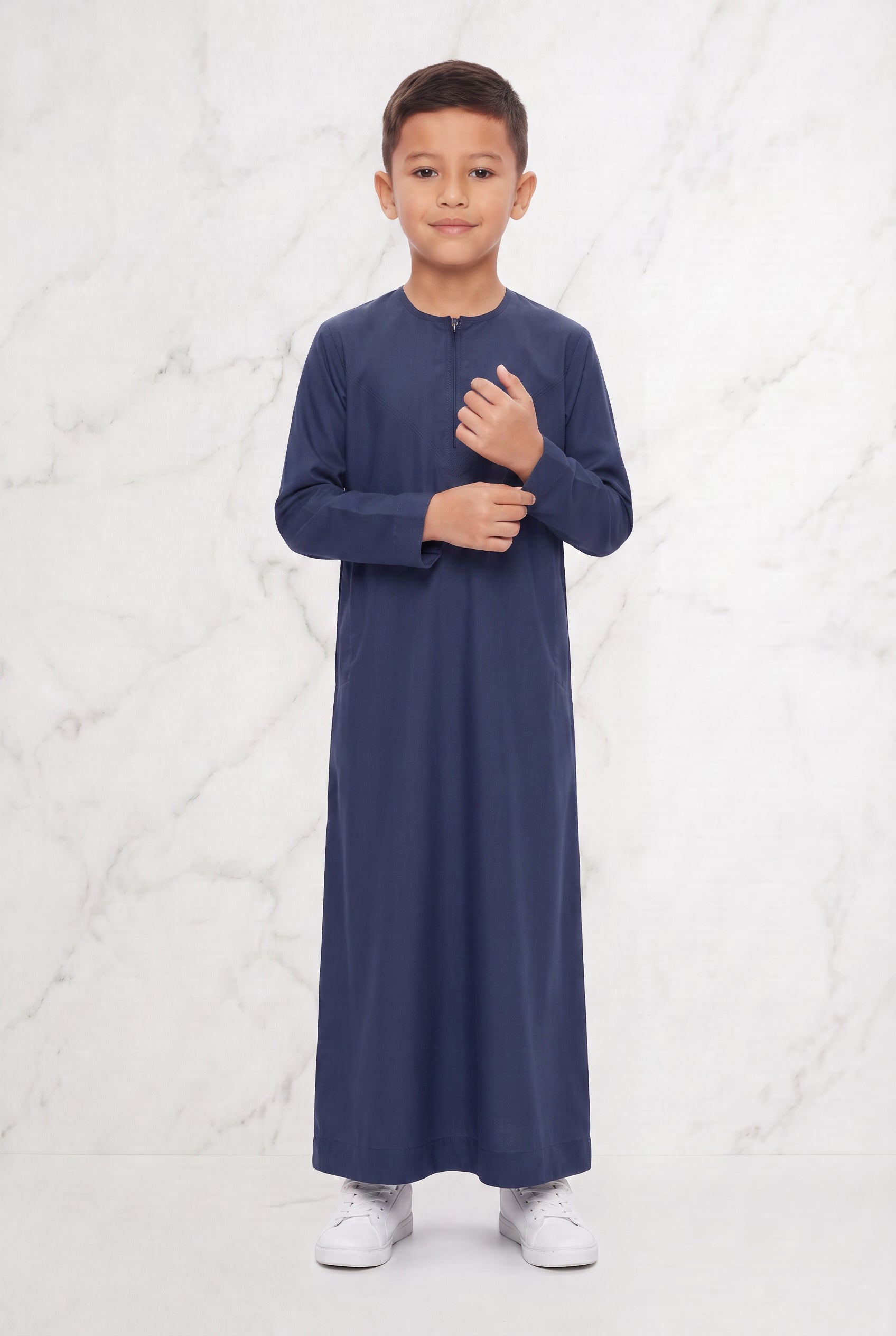 Kids Omani Navy Thobe ASB- K21 COL 10