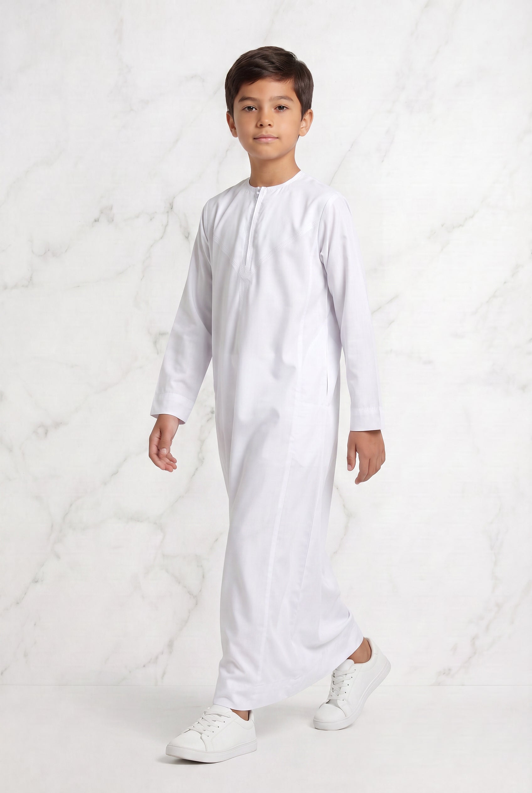 Boys Omani Thobe White 1501