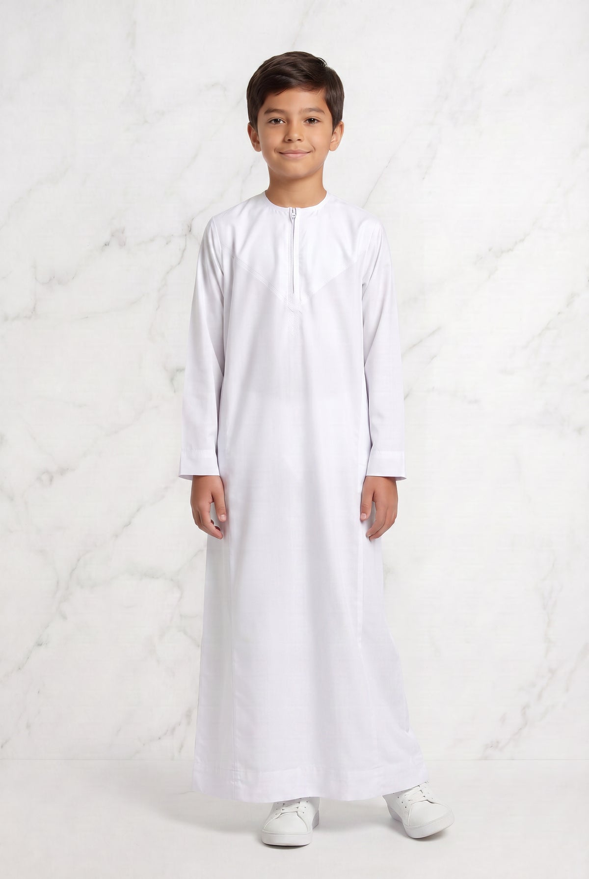 Boys Omani Thobe White 1501