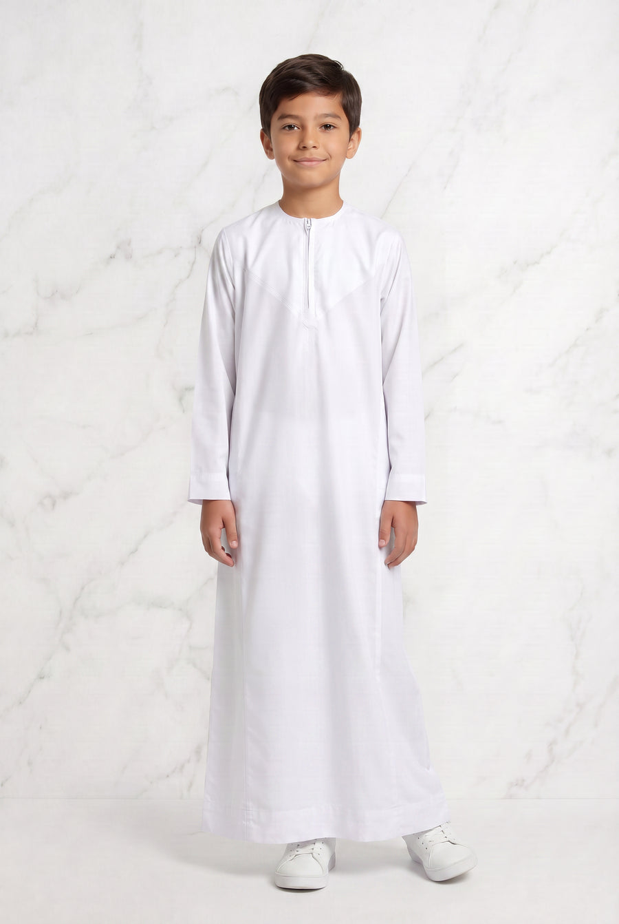 Boys Omani Thobe White 1501
