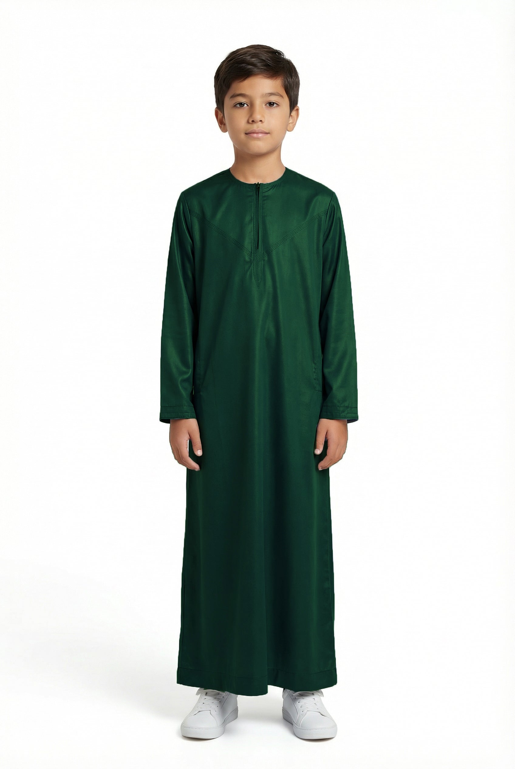 Boys Omani Thobe Bottle Green K30 Col 23