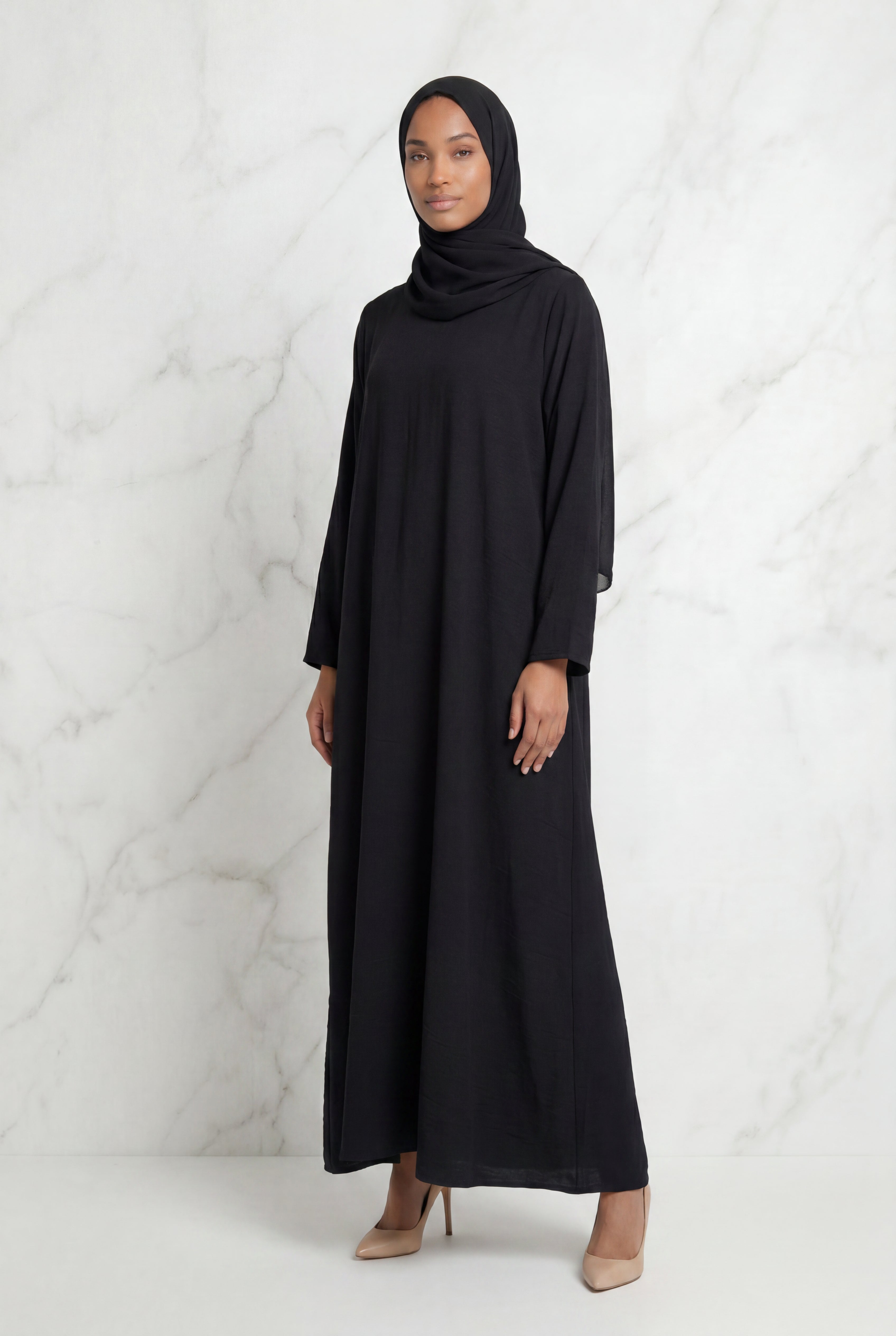 Kamila Casual Abaya Black 141