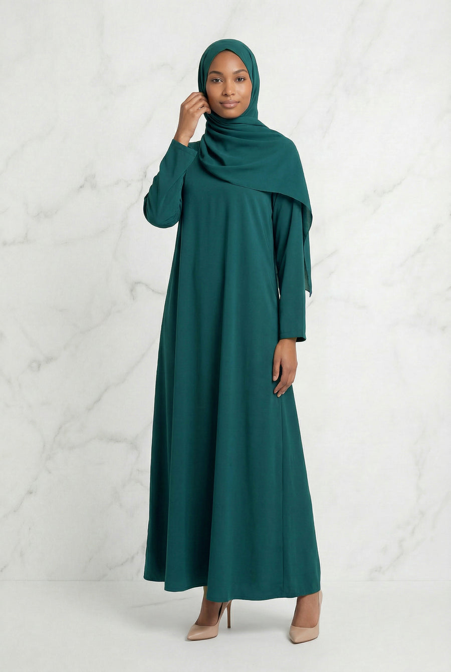 Kamila Casual Abaya Light Green 141