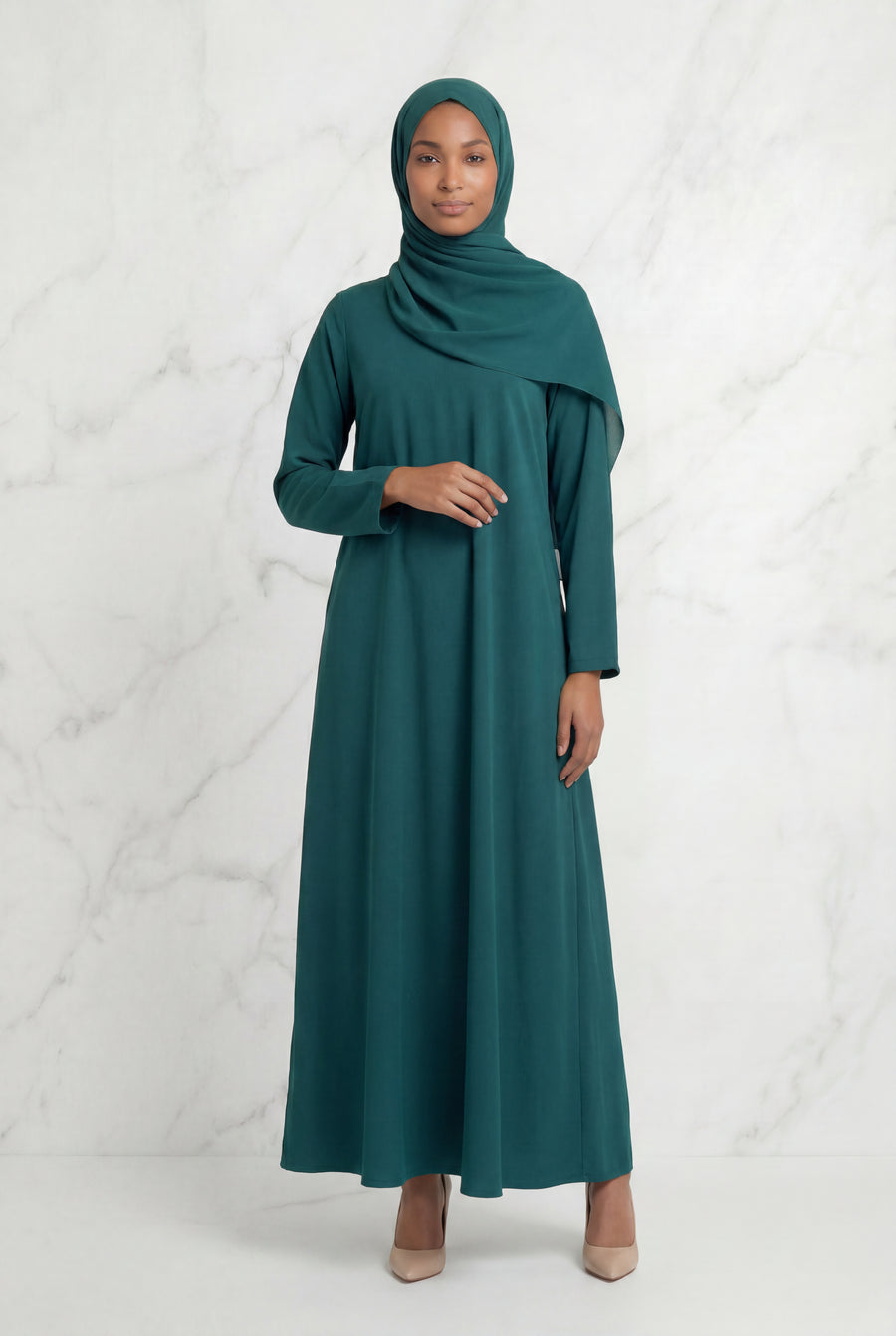 Kamila Casual Abaya Light Green 141