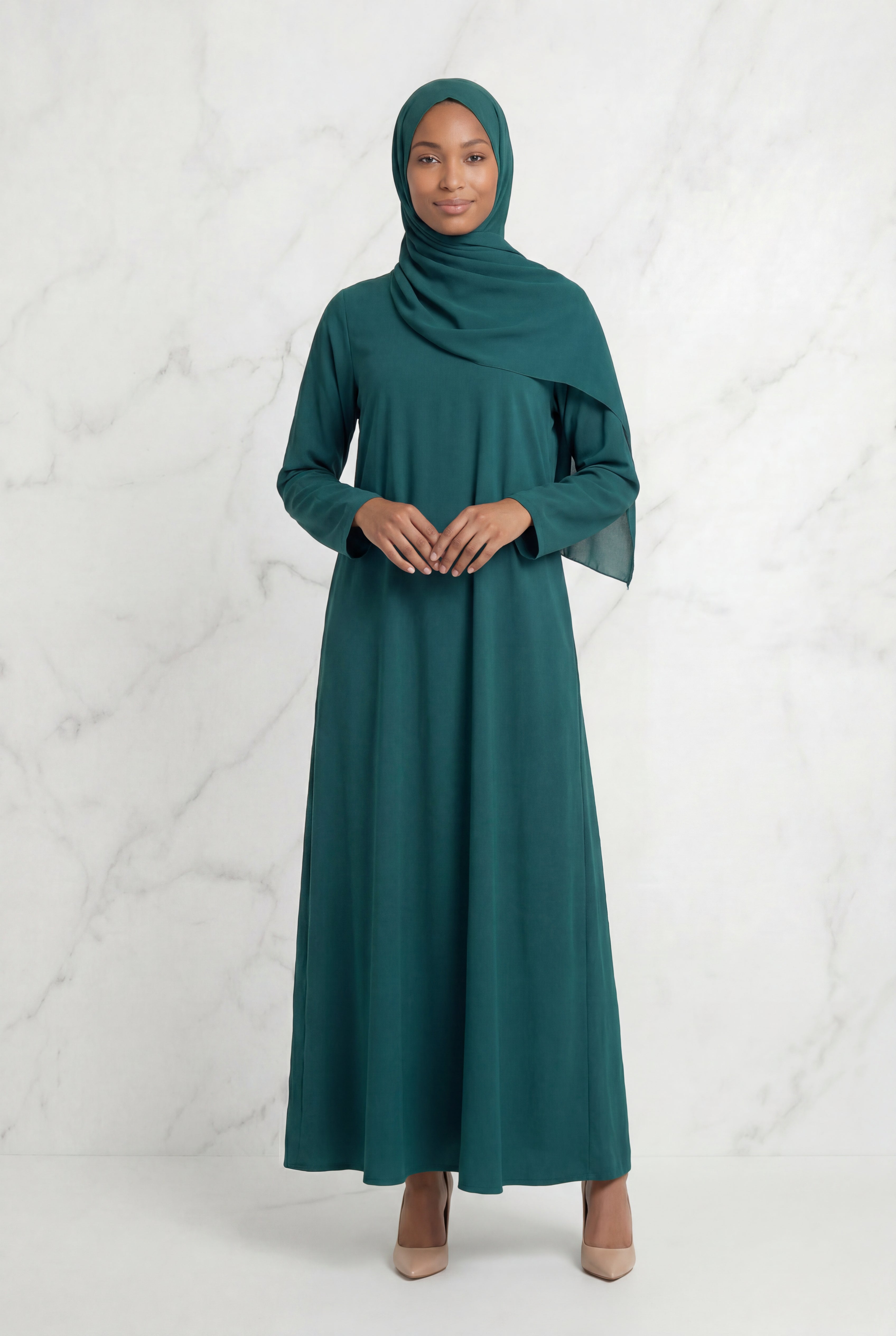 Kamila Casual Abaya Light Green 141