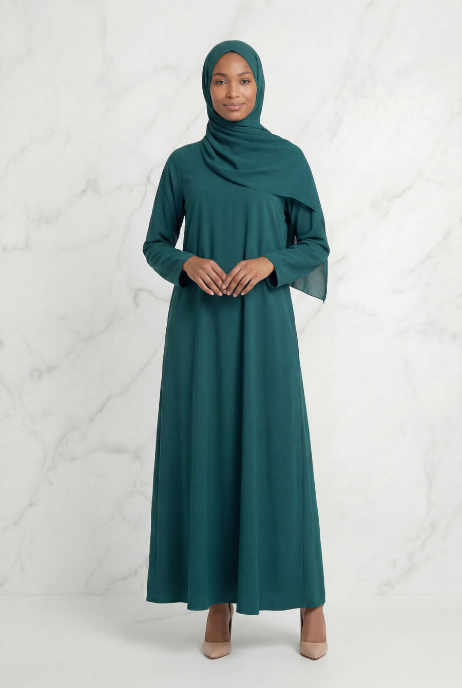 Kamila Casual Abaya Light Green 141