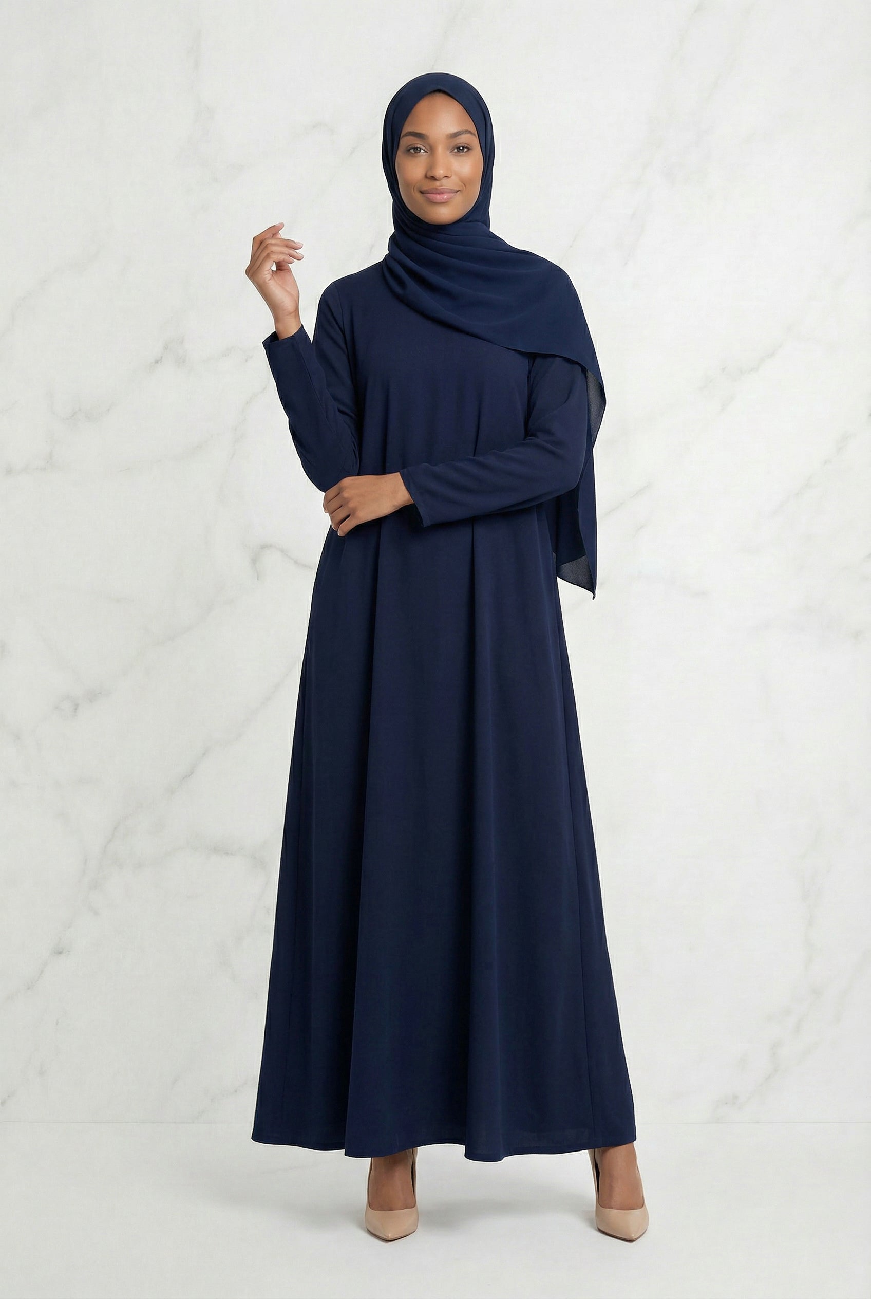 Kamila Casual Abaya Navy 141