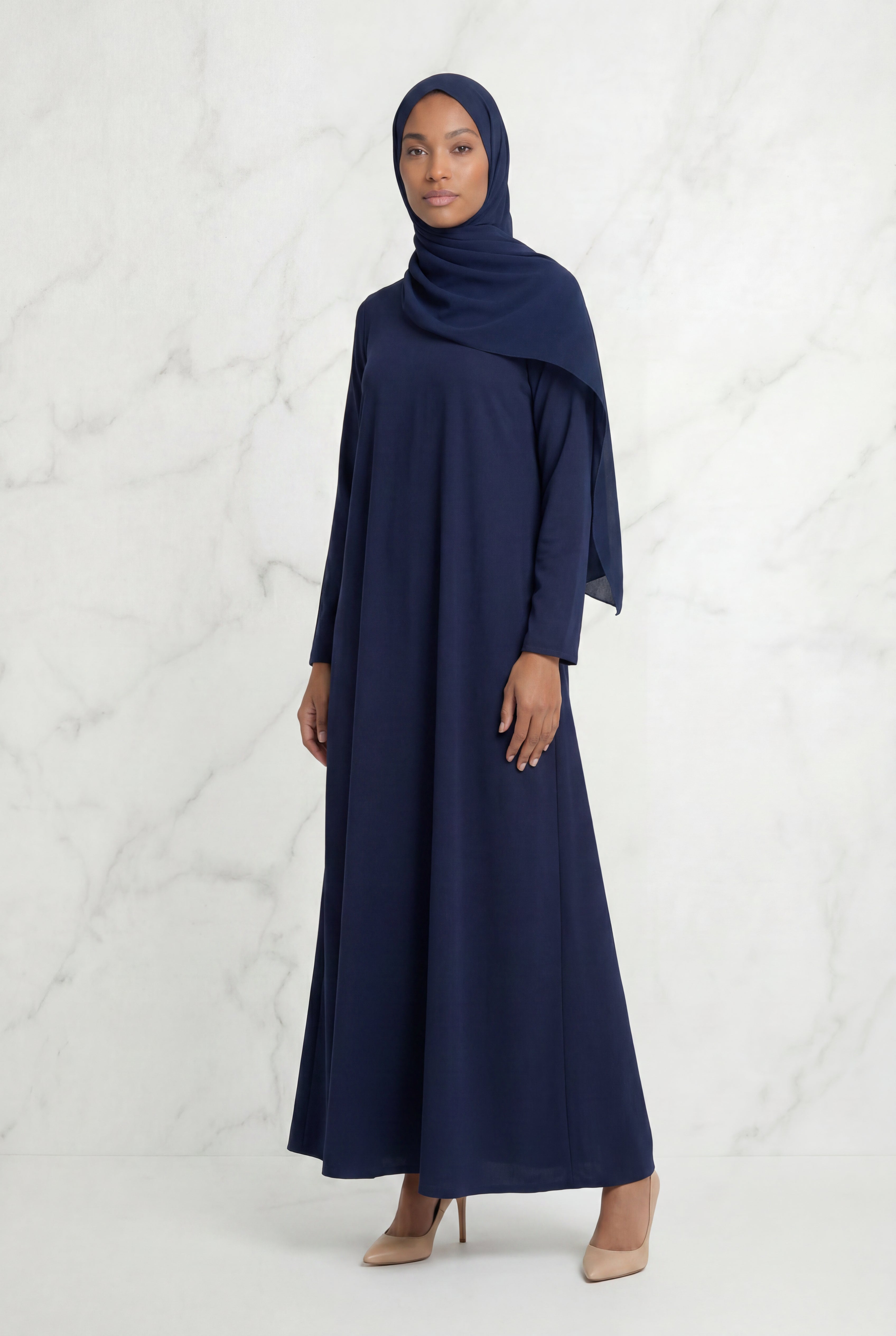 Kamila Casual Abaya Navy 141