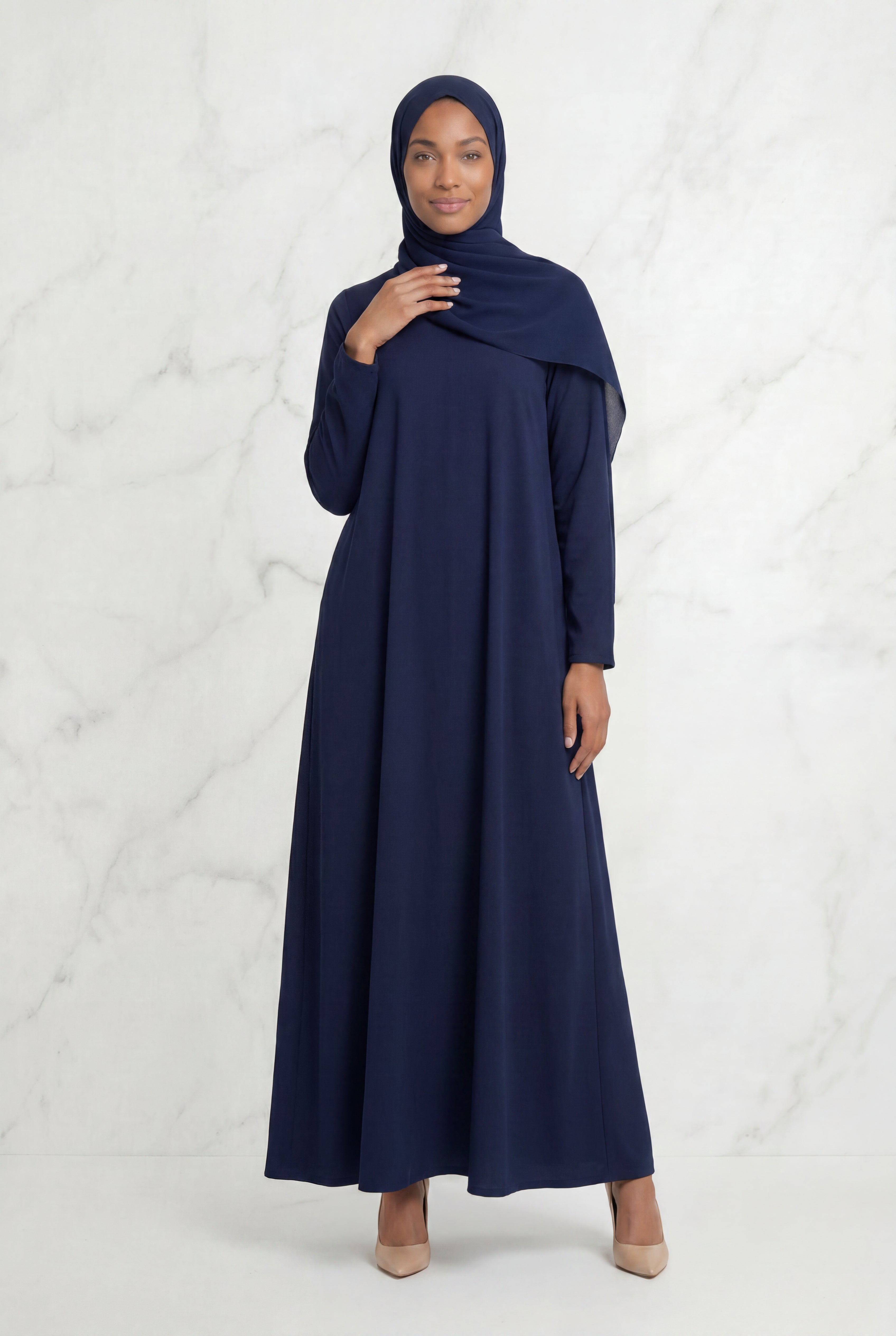 Kamila Casual Abaya Navy 141