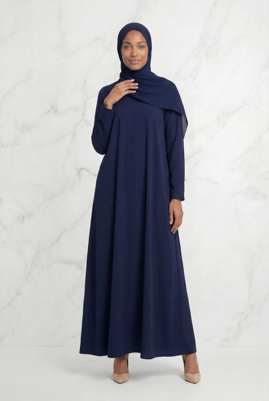 Kamila Casual Abaya Navy 141