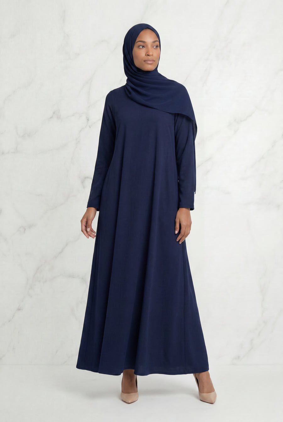 Kamila Casual Abaya Navy 141