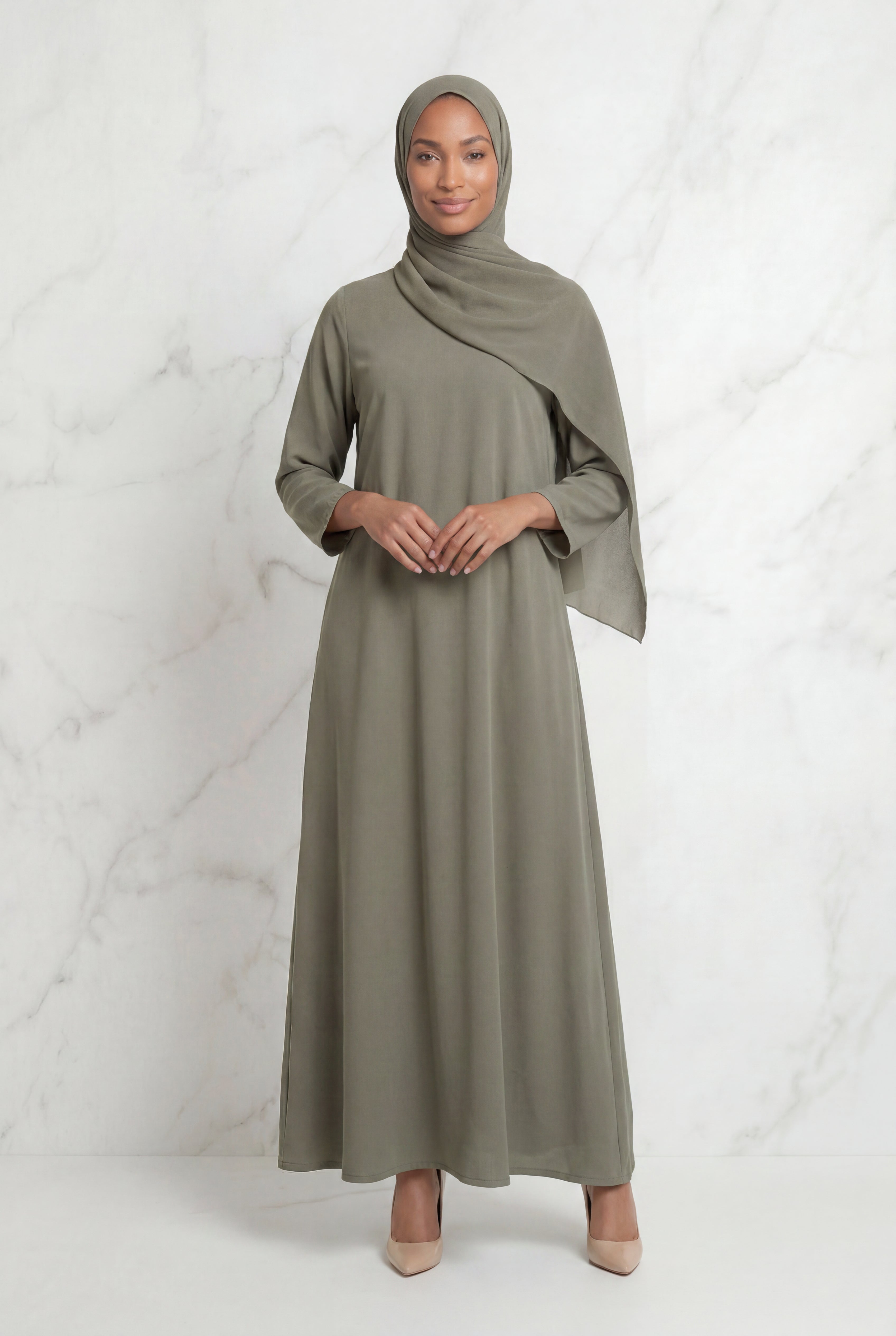 Kamila Casual Abaya Sage 141