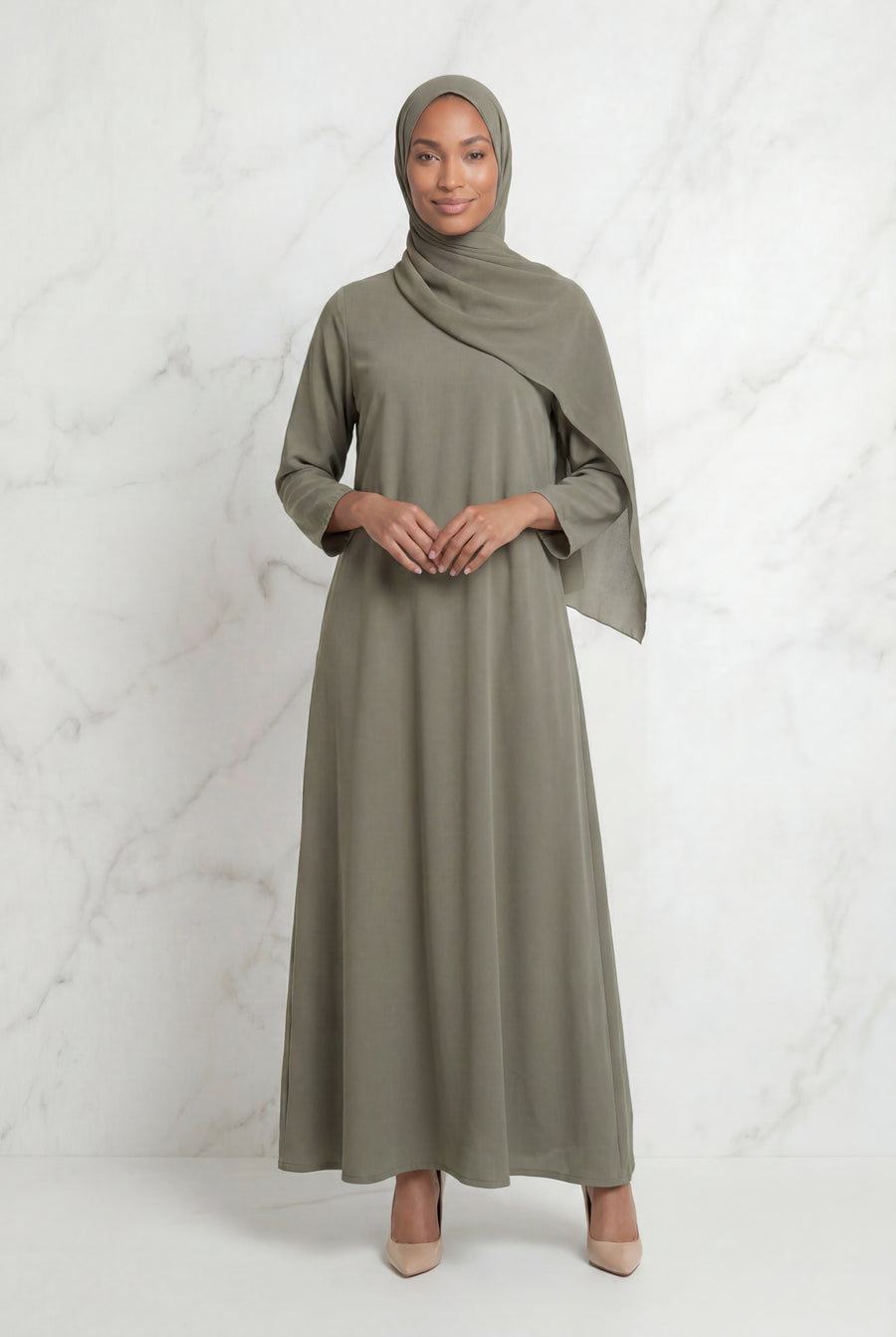 Kamila Casual Abaya Sage 141