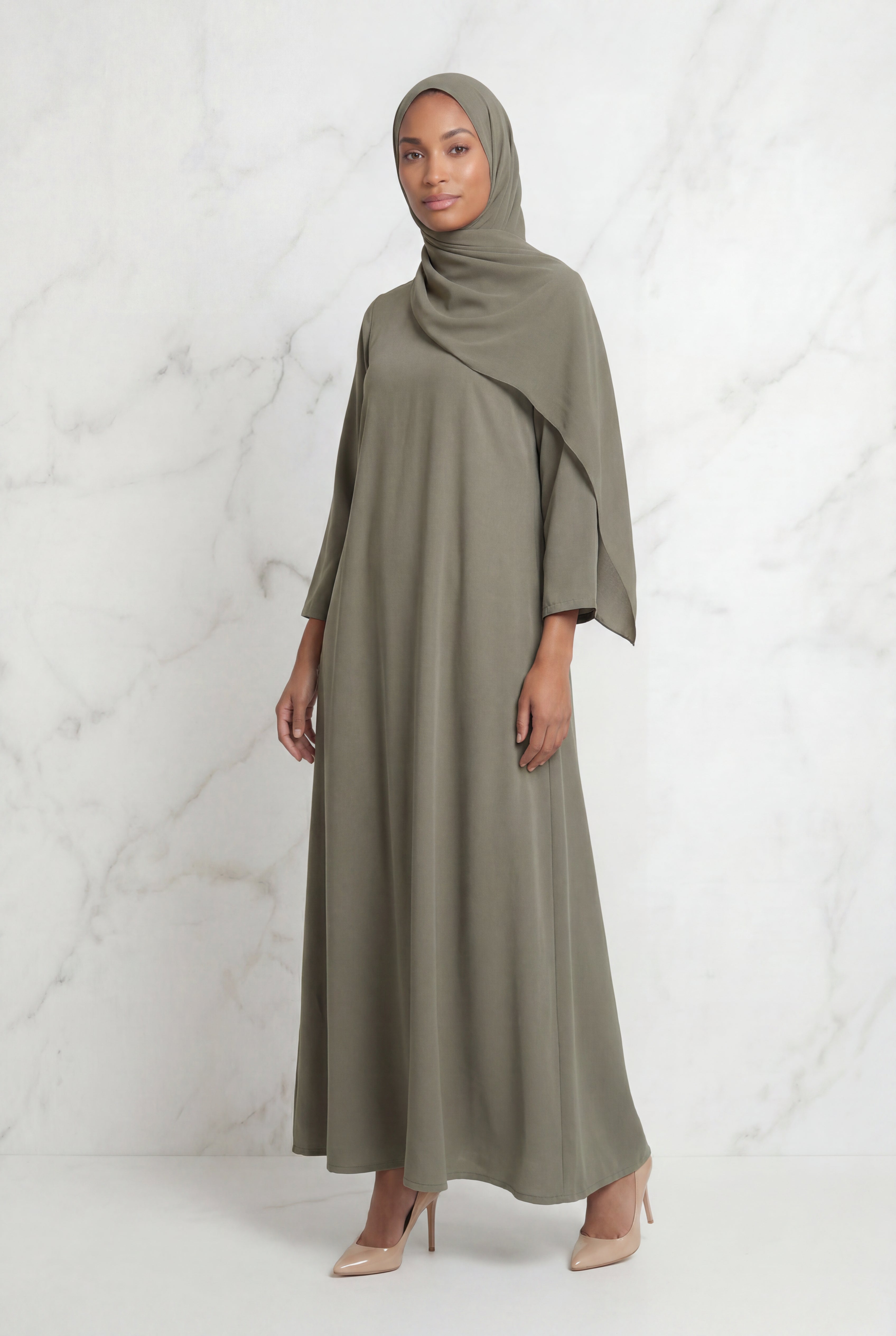 Kamila Casual Abaya Sage 141