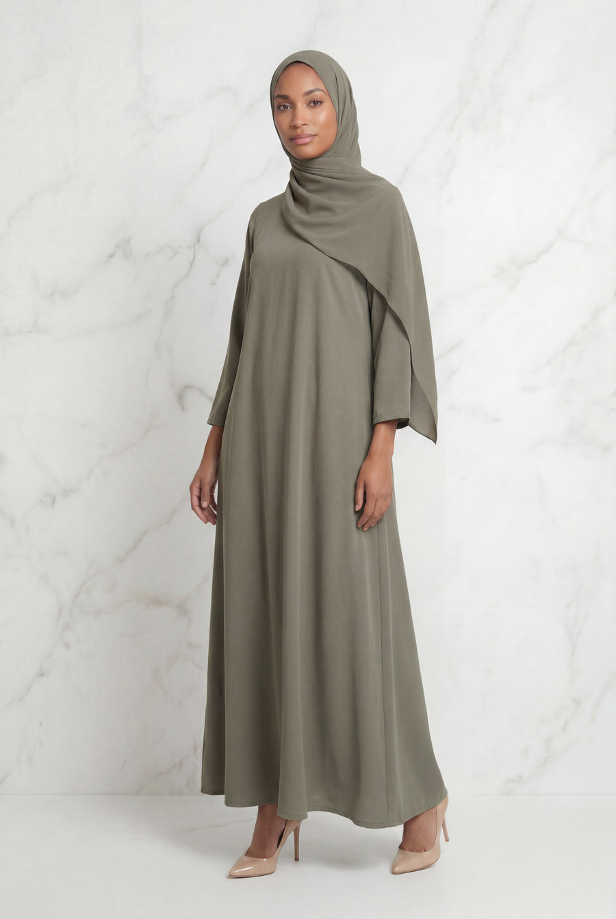 Kamila Casual Abaya Sage 141