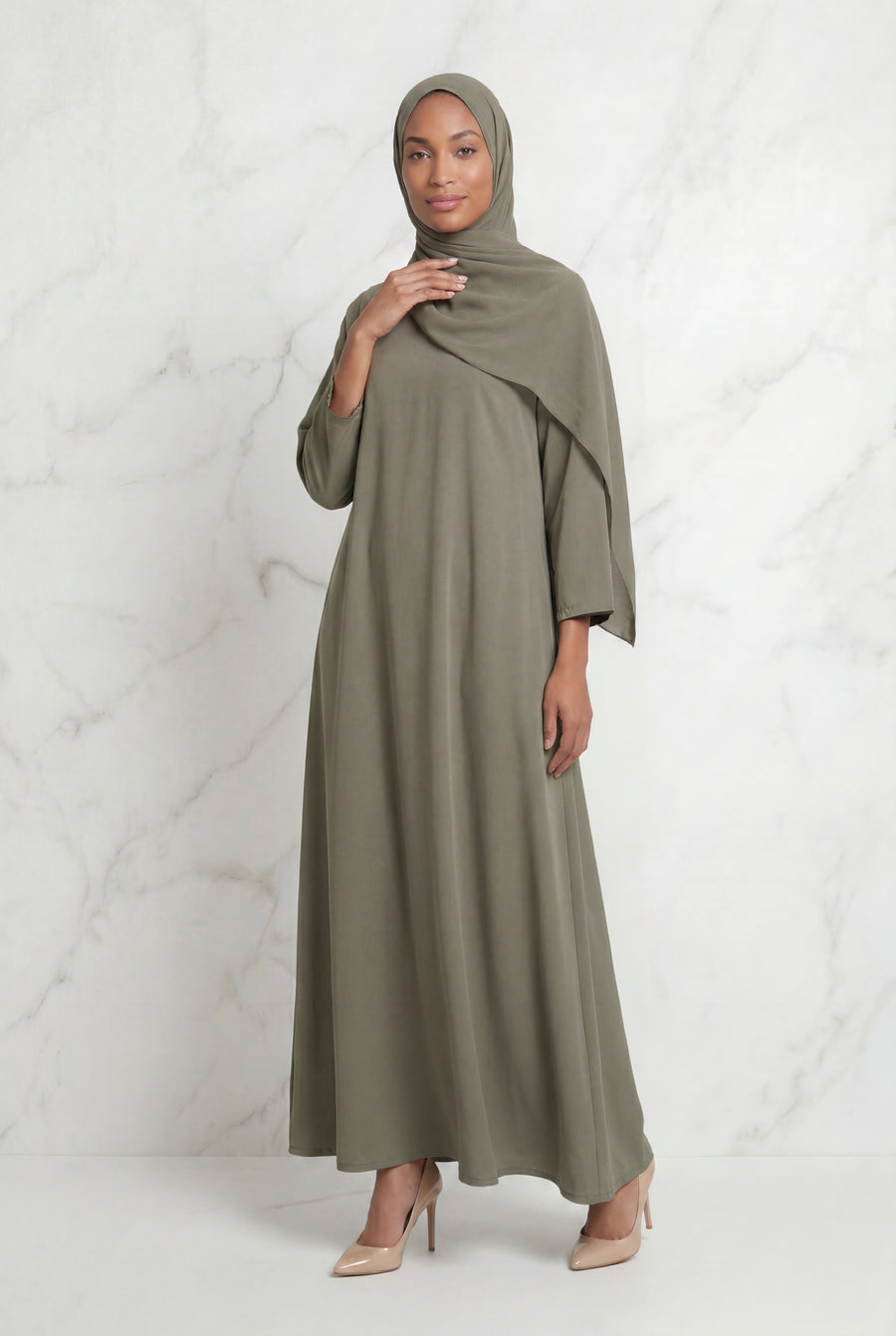 Kamila Casual Abaya Sage 141