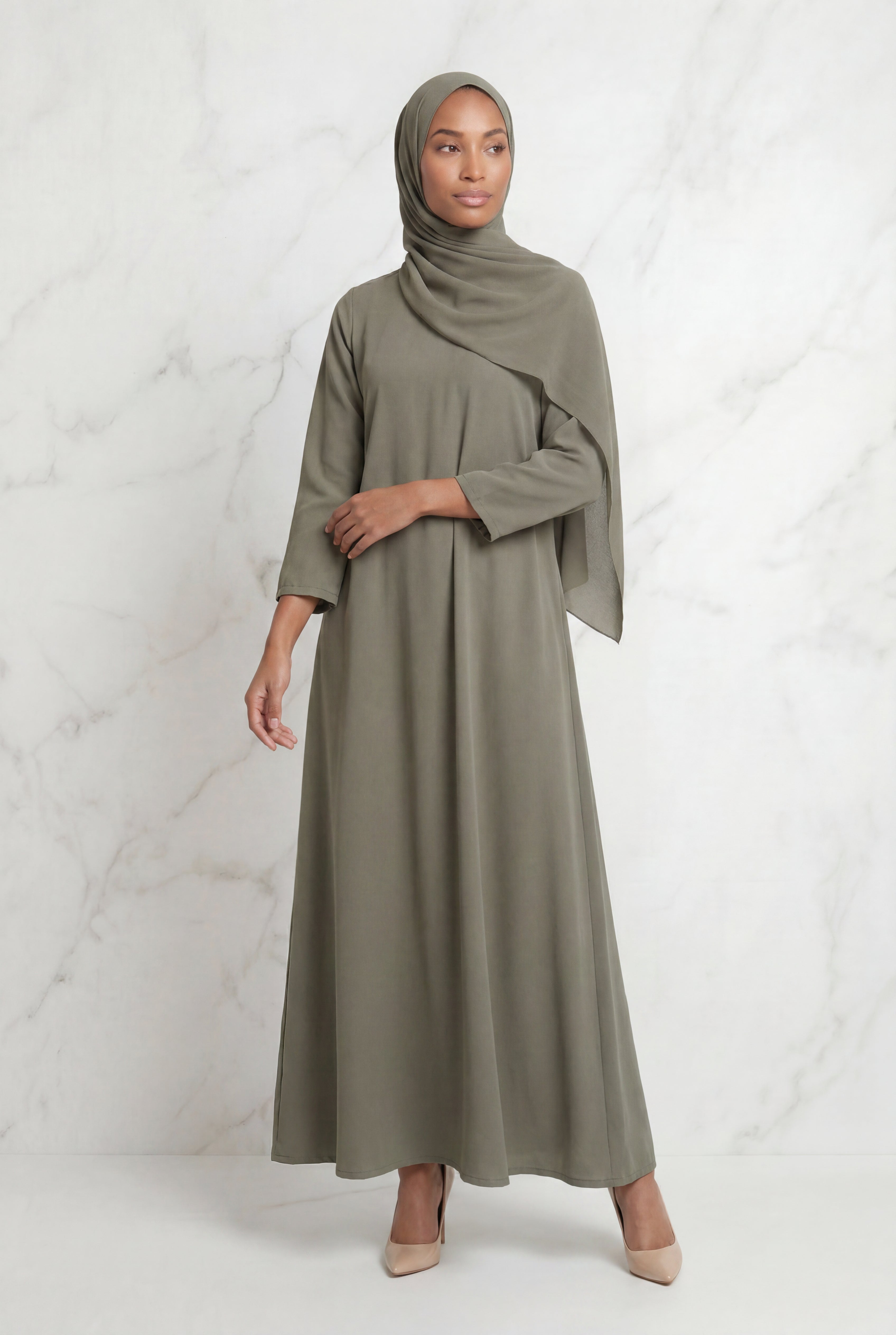 Kamila Casual Abaya Sage 141