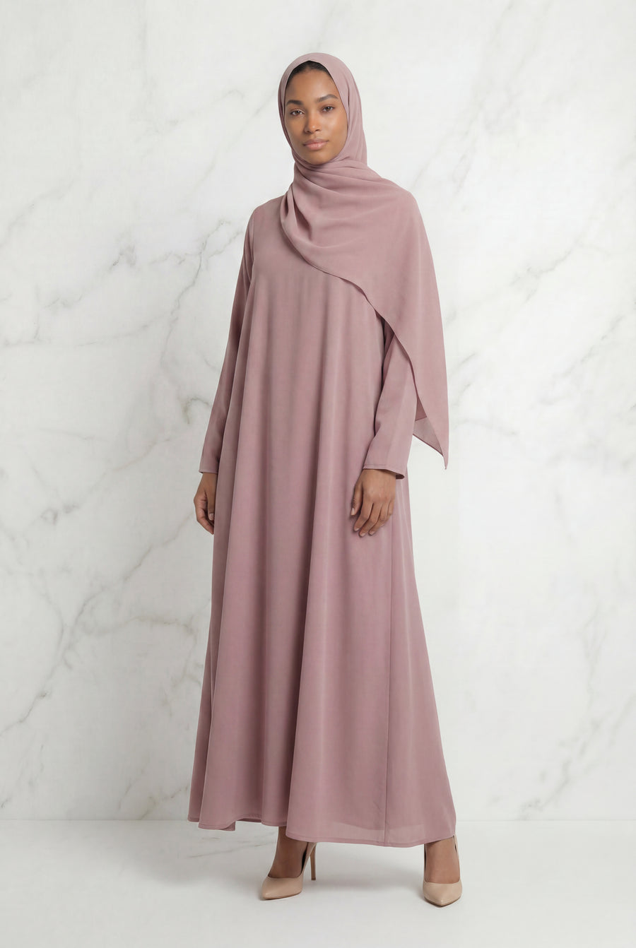 Kamila Casual Abaya Tea Pink 141