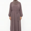 Textured Abaya Mauve ASL-618 Col 19