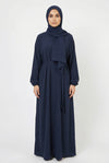 Textured Abaya Navy Blue ASL-618 Col 38