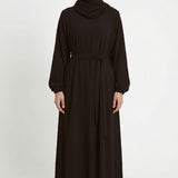 Textured Abaya Chocolate ASL-618 Col 48