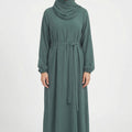 Textured Abaya Bluish Green ASL-618 Col 52