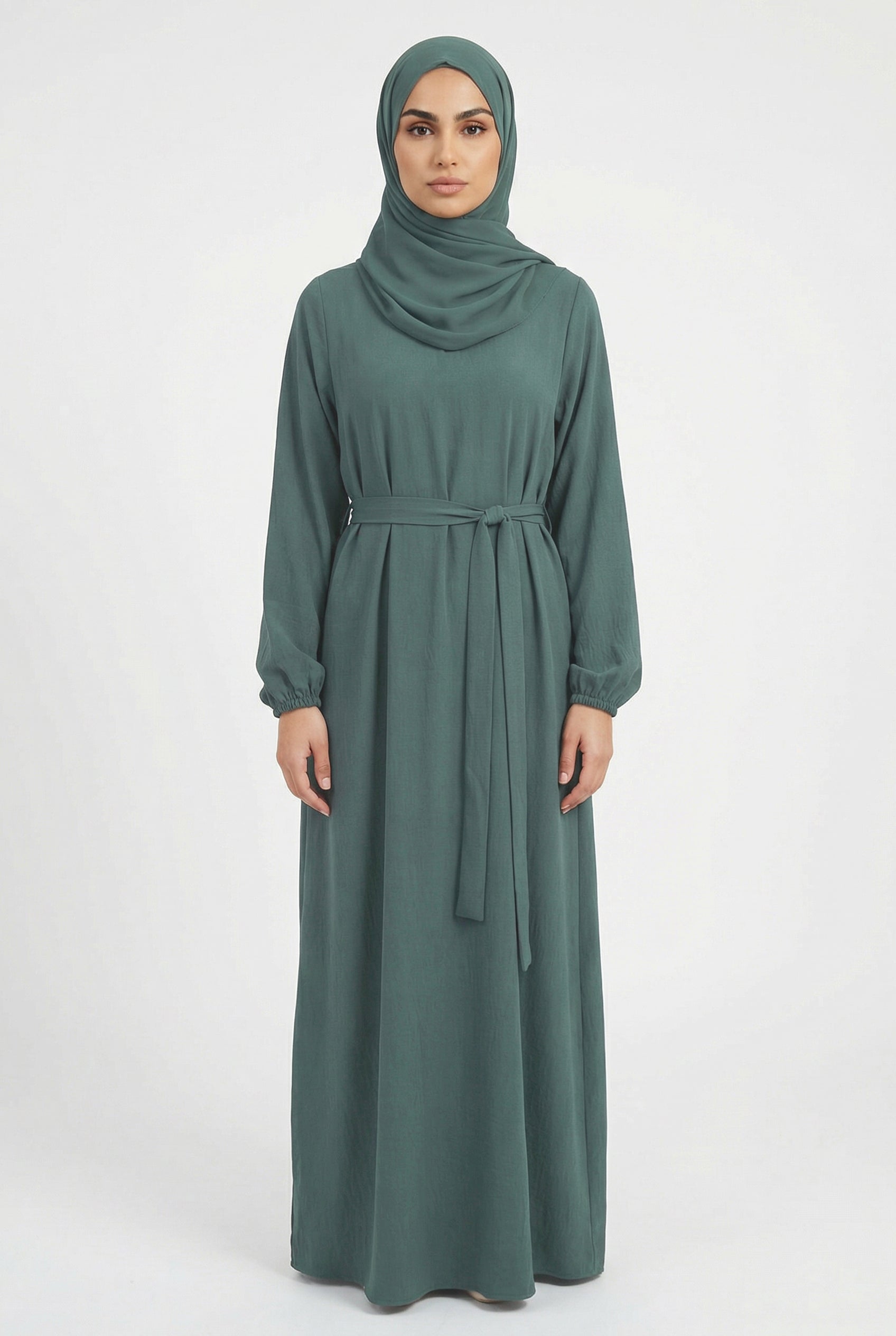 Textured Abaya Bluish Green ASL-618 Col 52