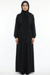 Textured Abaya Black ASL-618