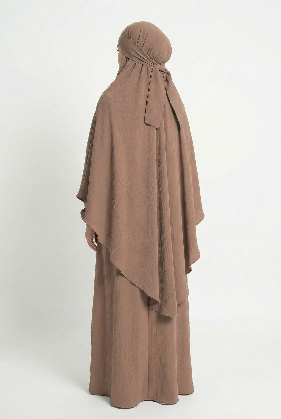 Textured Khimar Brown ASL-618K Col 7