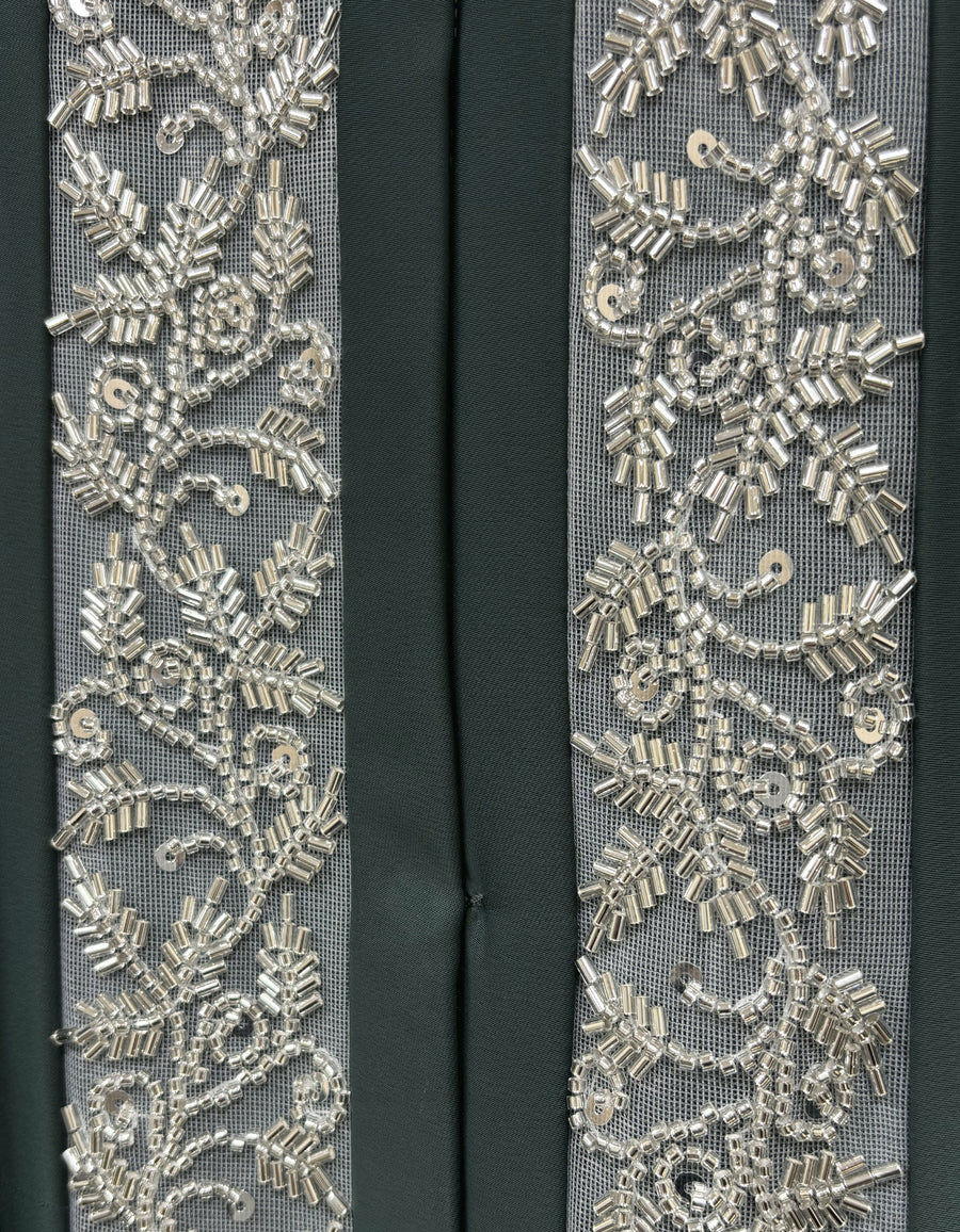 Emira Embroidered Abaya Green 652 Col 8