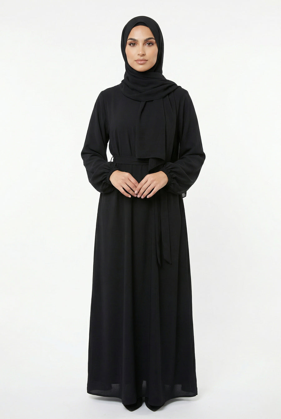 Basic Abaya Black ASL-657 Col 18